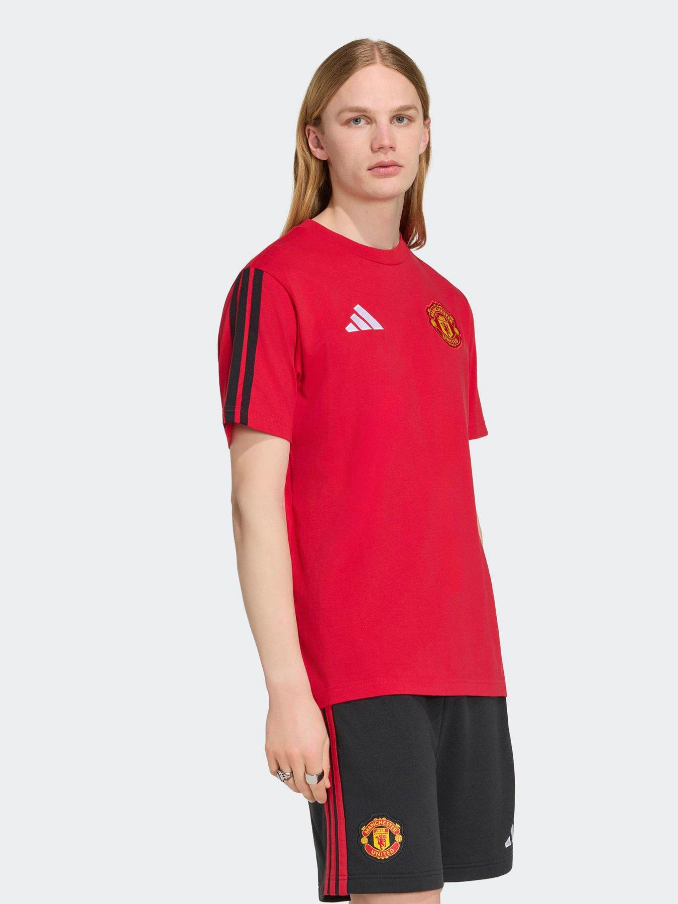 adidas Mens Manchester United DNA T-Shirt - Red