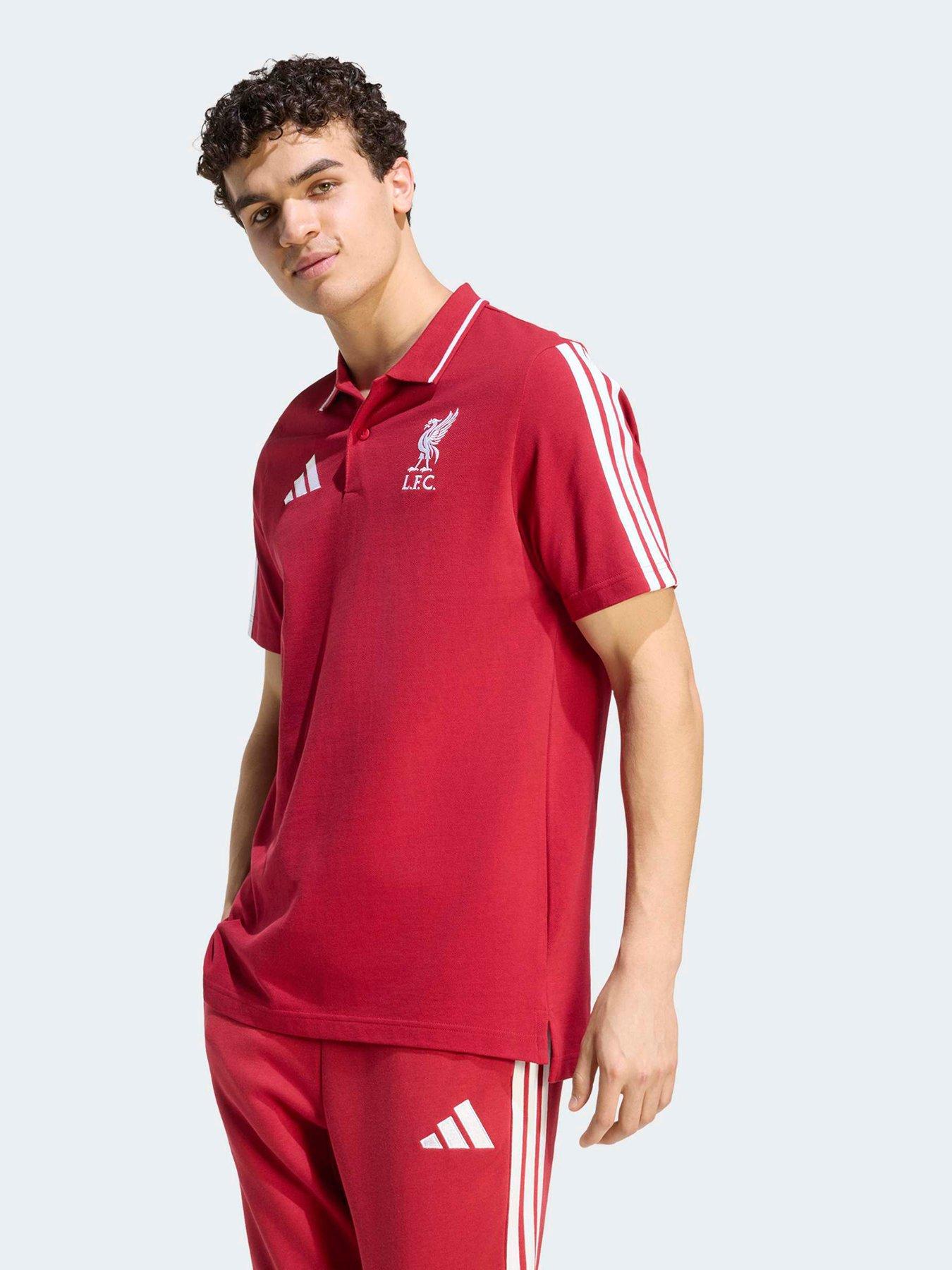 adidas Mens Liverpool FC DNA Polo Shirt - Red