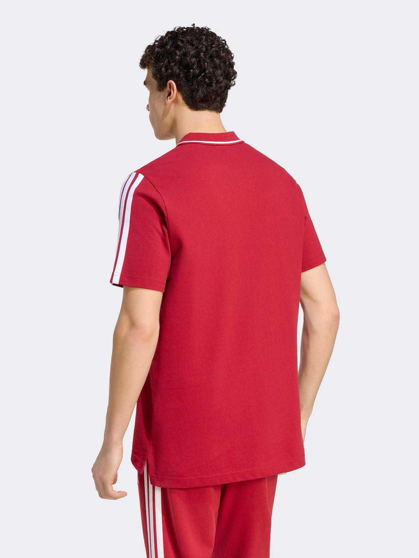 Image 2 of 5 of adidas Mens Liverpool FC DNA Polo Shirt - Red
