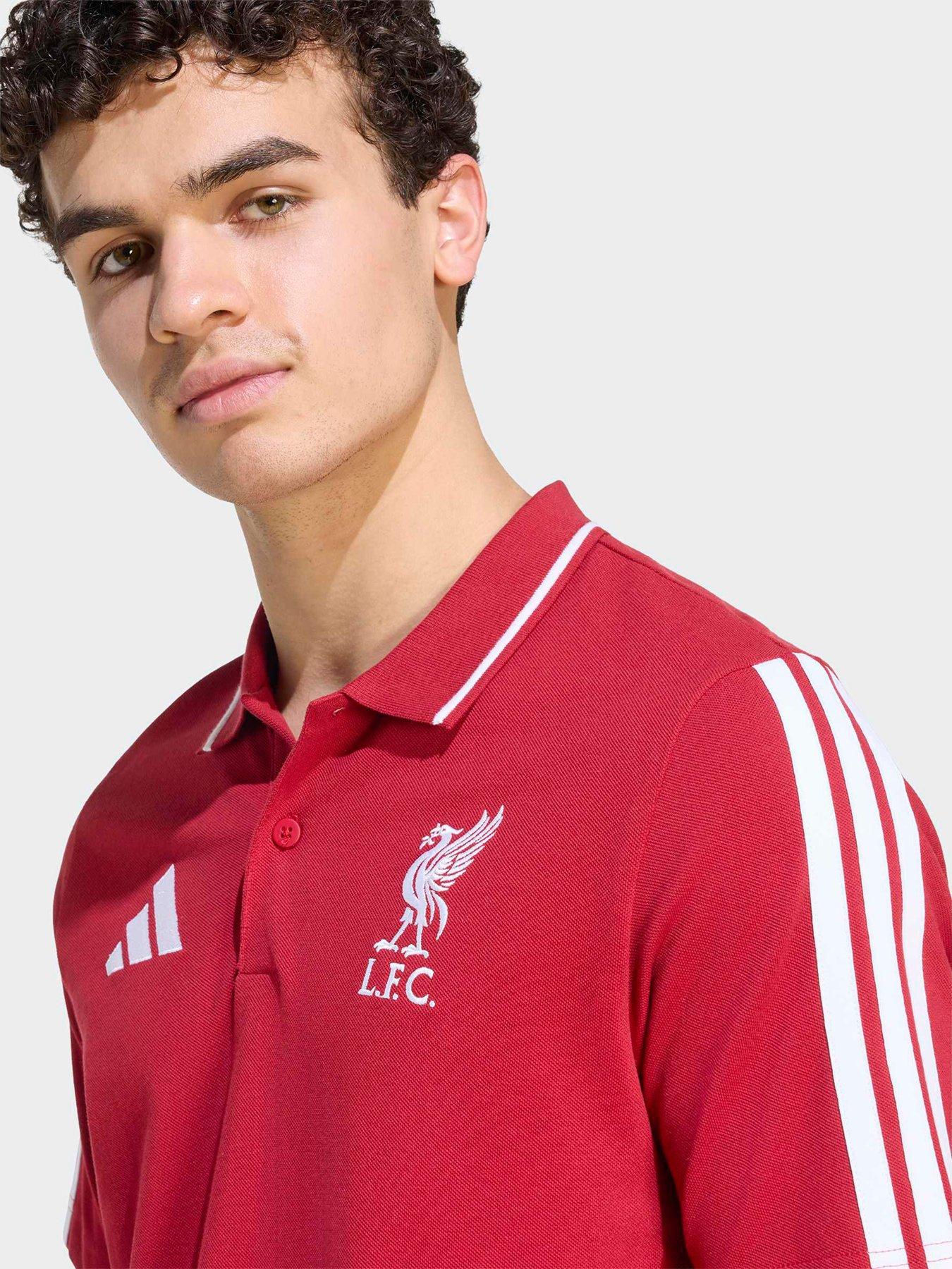 Image 4 of 5 of adidas Mens Liverpool FC DNA Polo Shirt - Red