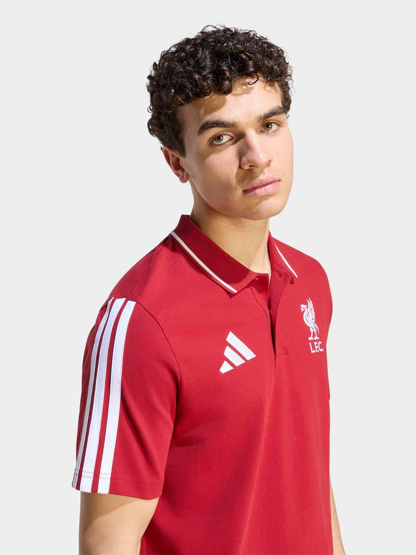 Image 5 of 5 of adidas Mens Liverpool FC DNA Polo Shirt - Red