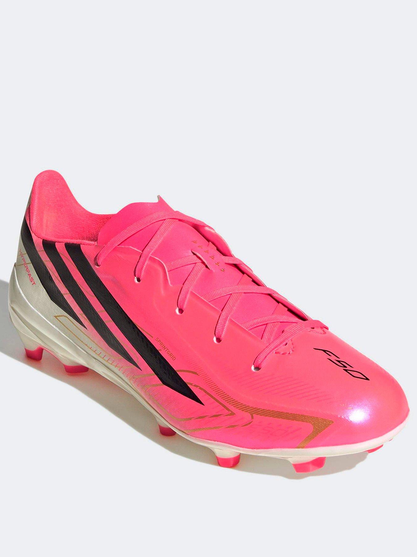 Image 2 of 6 of adidas Junior F50 Hyperfast League Firm Ground Football Boots - Pink