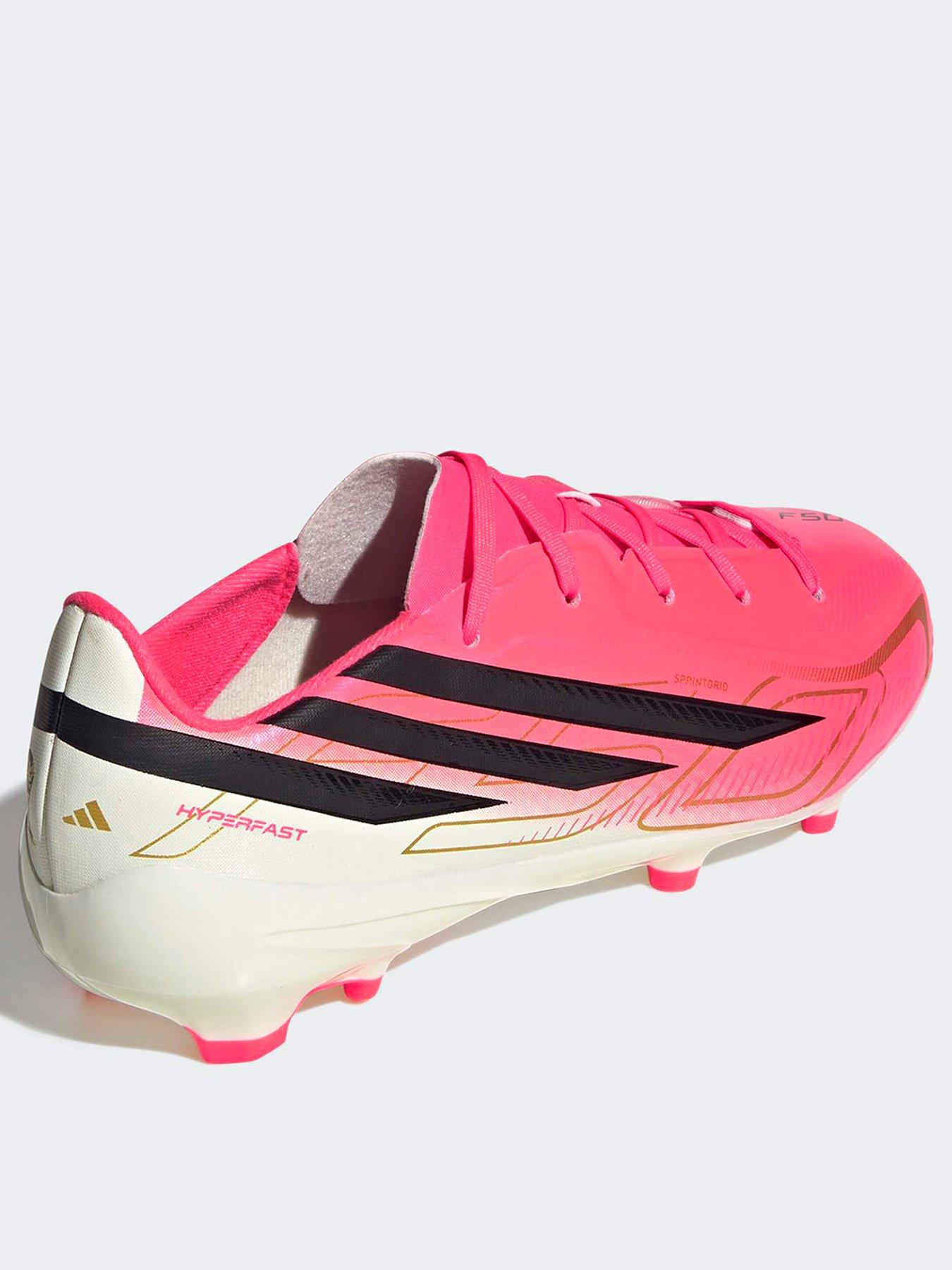 Image 3 of 6 of adidas Junior F50 Hyperfast League Firm Ground Football Boots - Pink