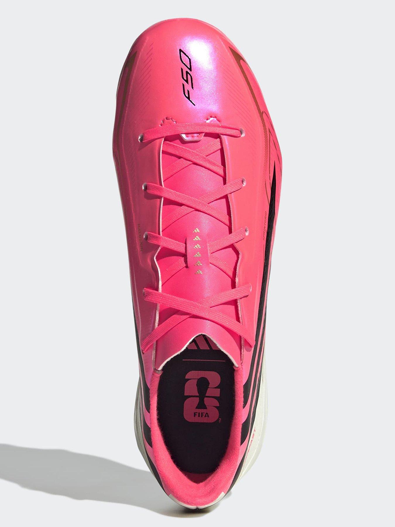 Image 4 of 6 of adidas Junior F50 Hyperfast League Firm Ground Football Boots - Pink