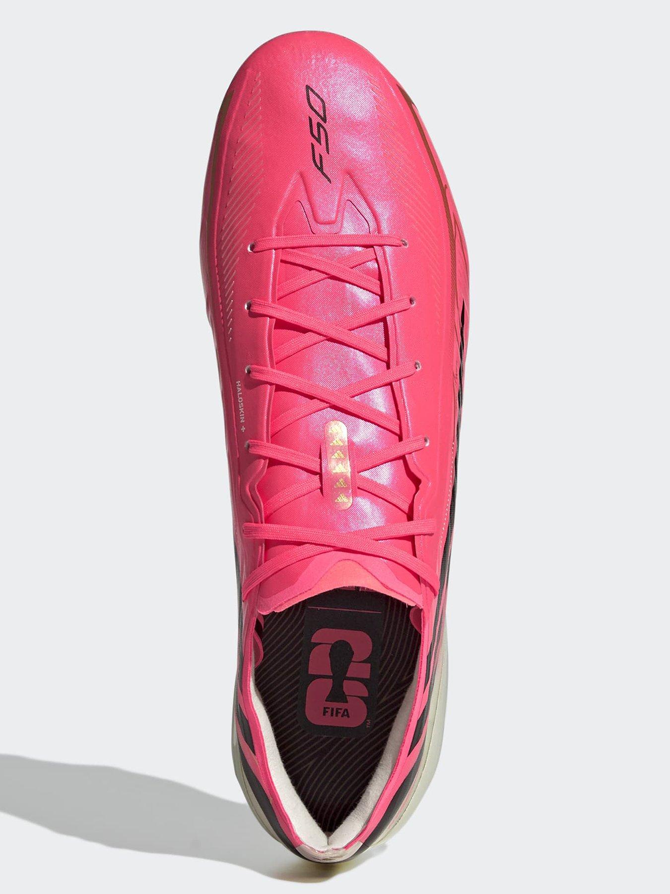 Image 4 of 7 of adidas Mens F50 Hyperfast Pro Firm Ground Football Boots - Pink