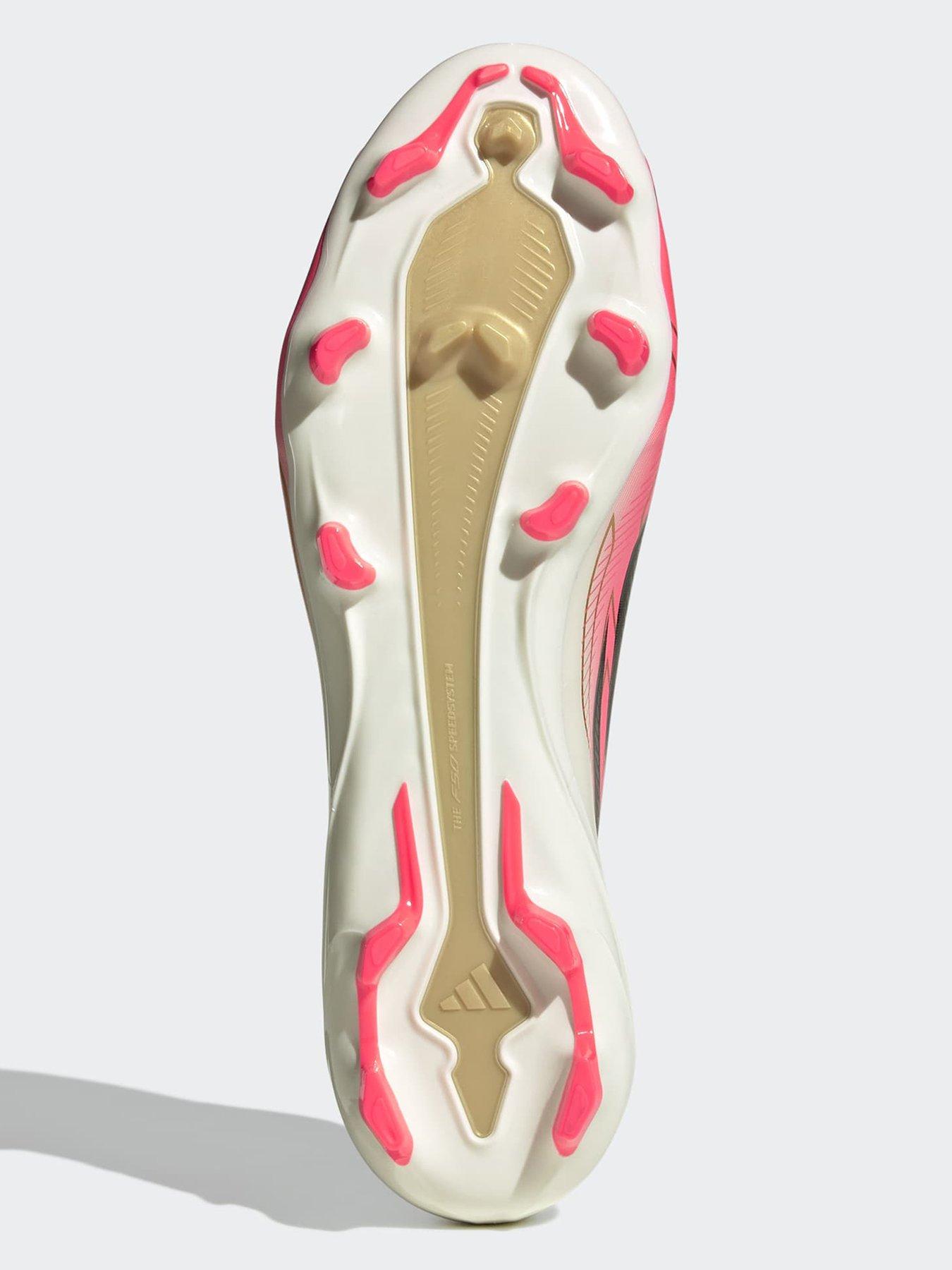 Image 5 of 6 of adidas Mens F50 Hyperfast League Firm Ground Football Boots - Pink