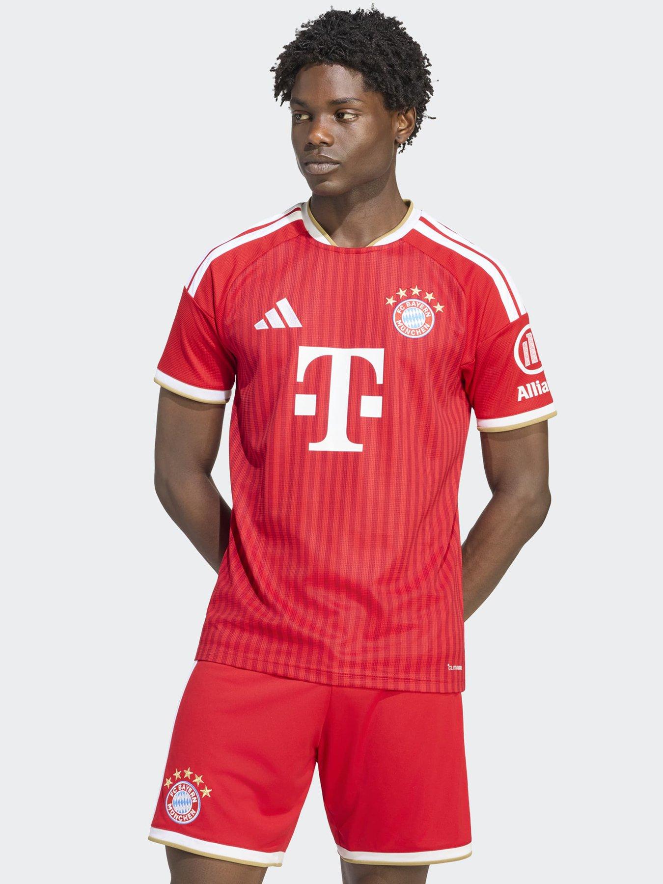 Image 1 of 5 of adidas Mens FC Bayern Munich 26/27 Home Stadium Replica Shirt - Red