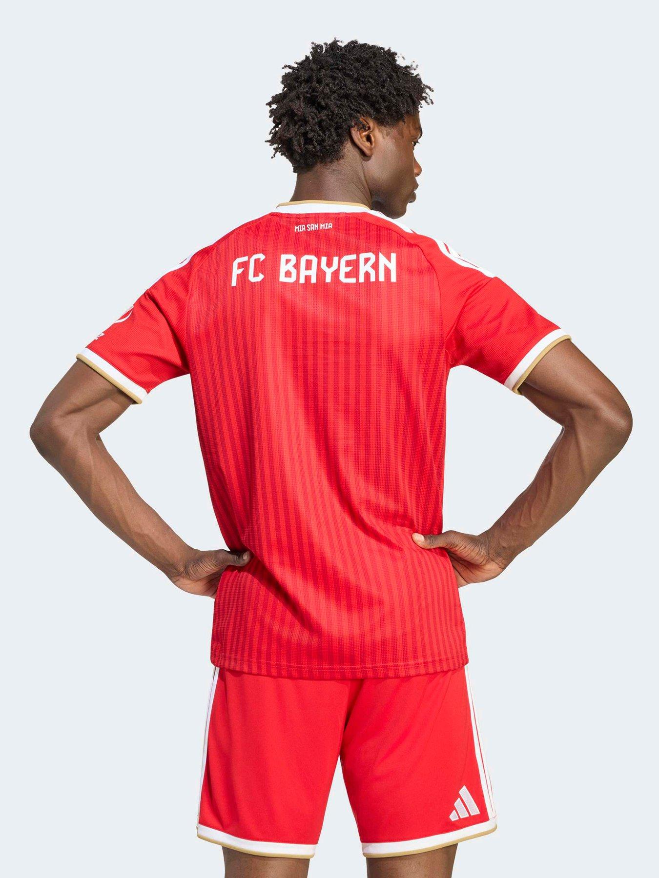 Image 2 of 5 of adidas Mens FC Bayern Munich 26/27 Home Stadium Replica Shirt - Red