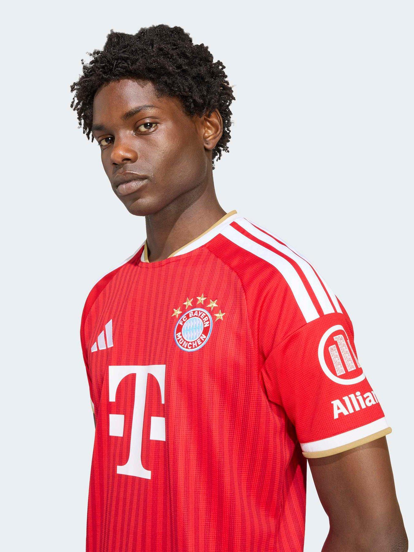 Image 4 of 5 of adidas Mens FC Bayern Munich 26/27 Home Stadium Replica Shirt - Red