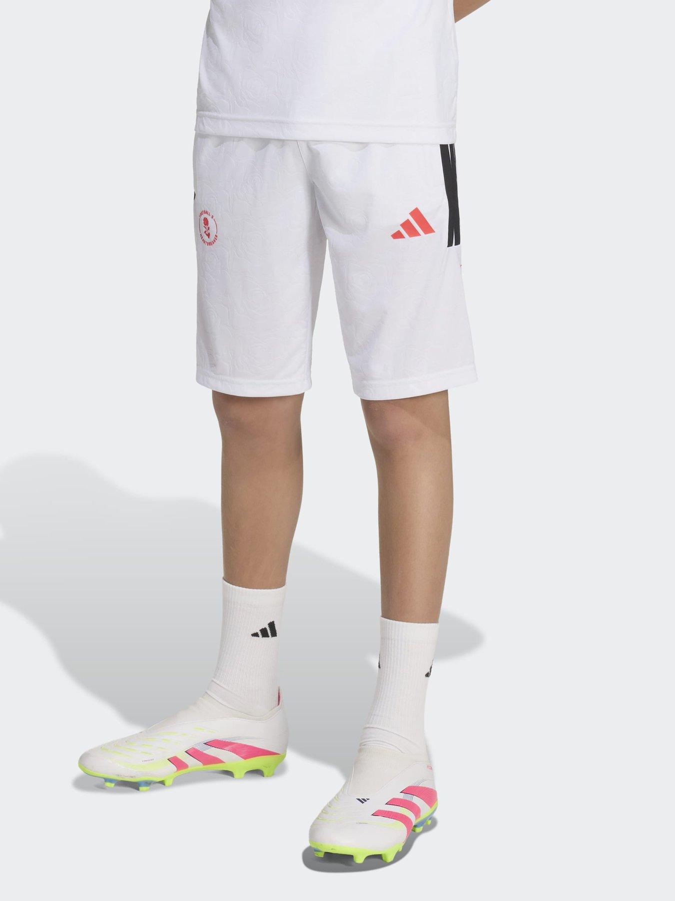 adidas Junior Lamine Yamal Football Training Shorts - White