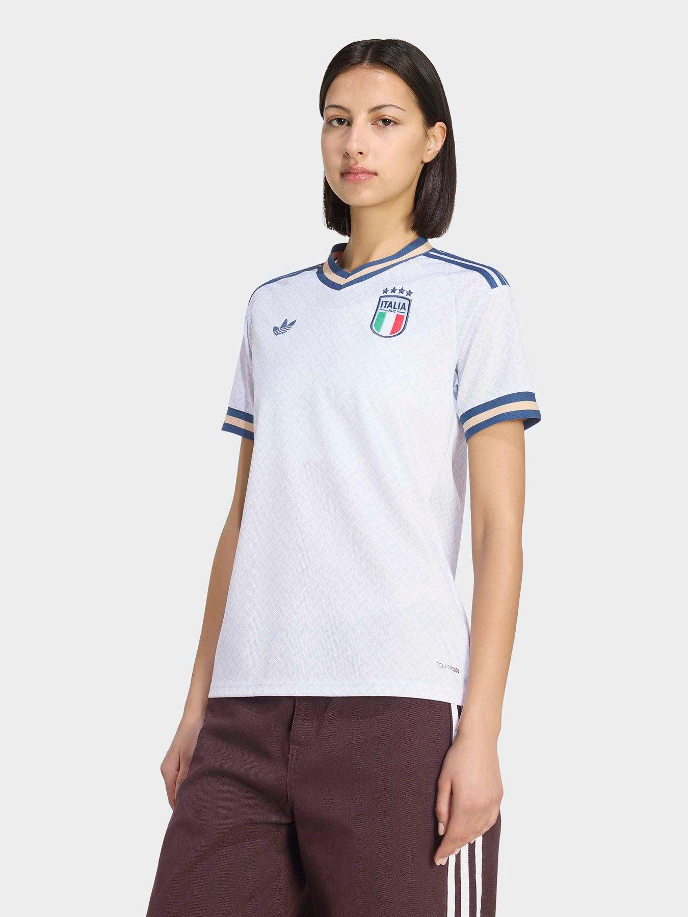 Image 1 of 5 of adidas Womens Italy 26 Away Replica Football Shirt - White