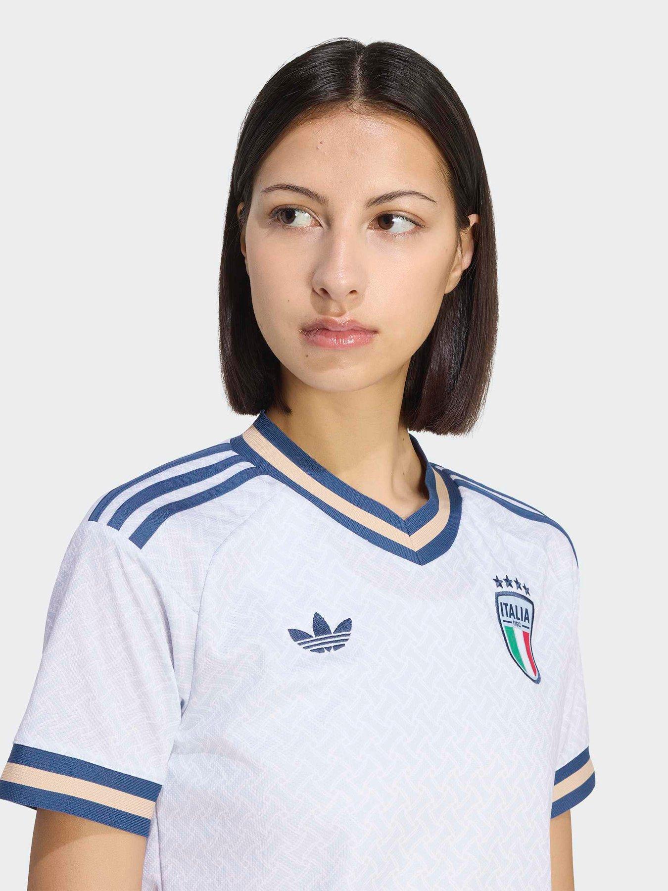 Image 4 of 5 of adidas Womens Italy 26 Away Replica Football Shirt - White