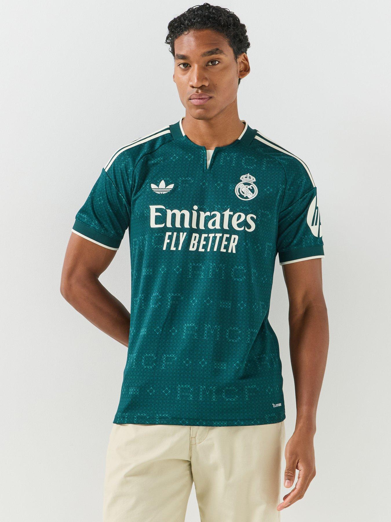 Adidas Mens Real Madrid 26/27 Away Stadium Replica Shirt - Green