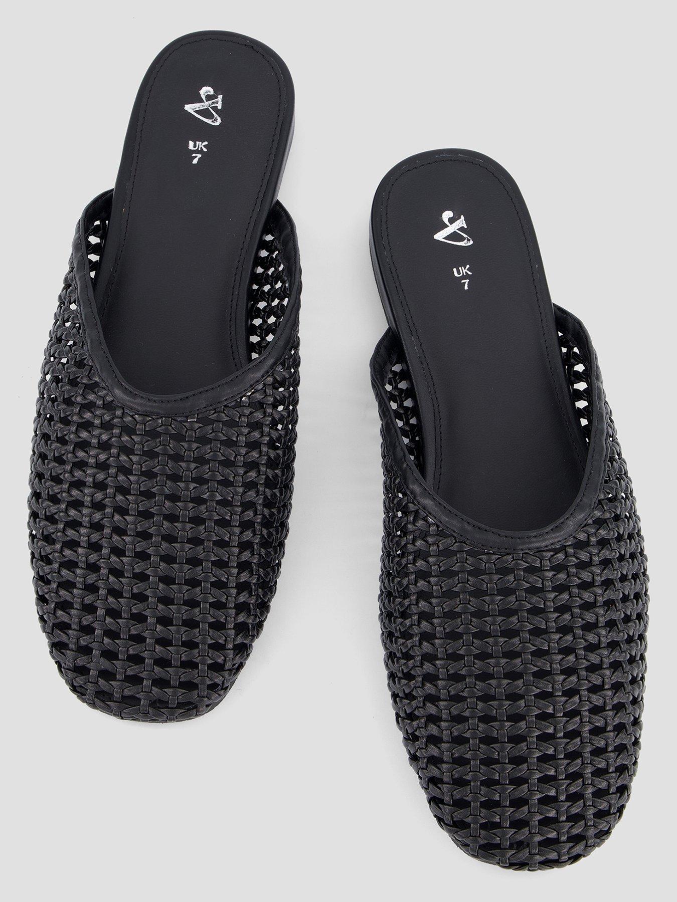 Image 3 of 7 of The Very Collection Weave Mule - Black