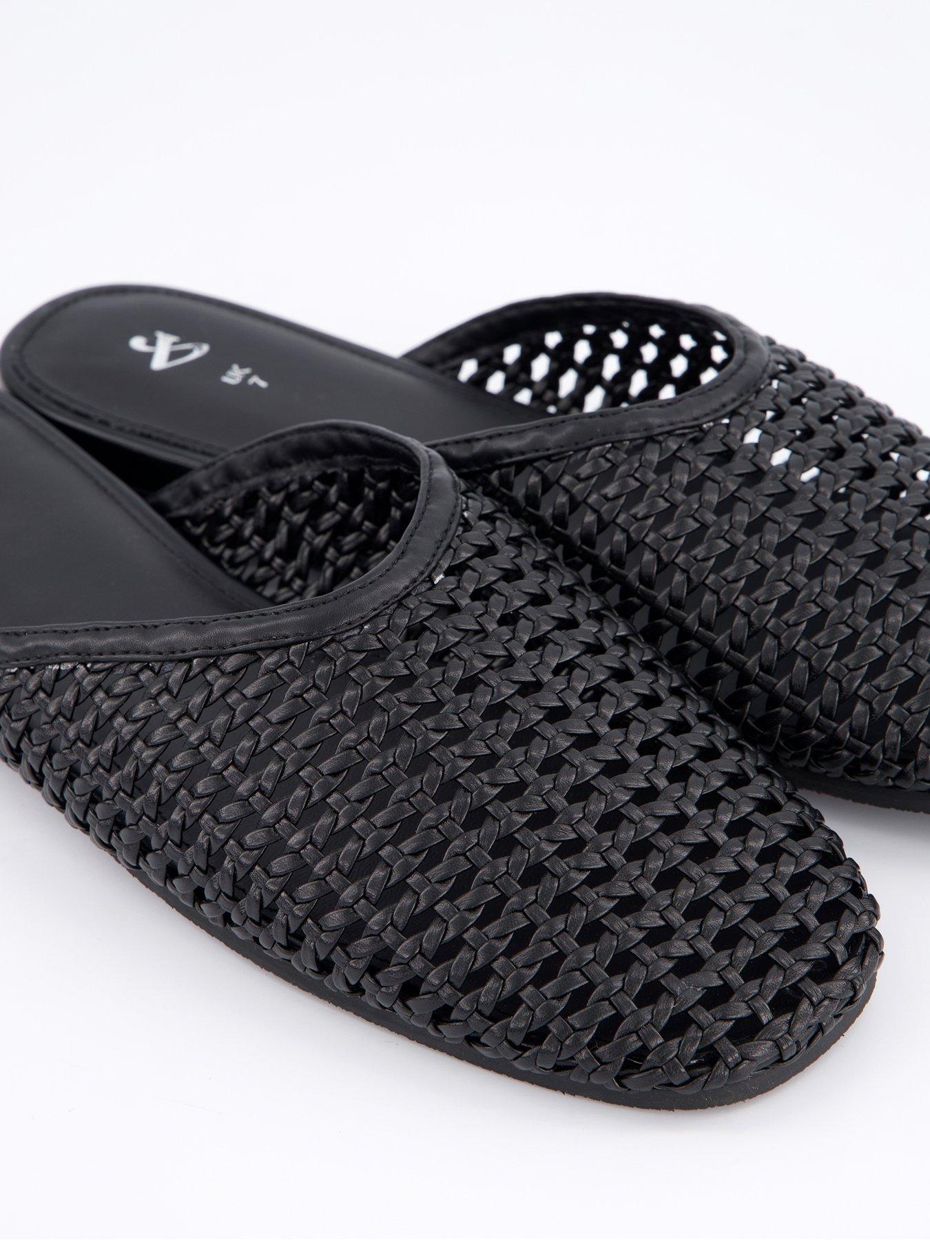 Image 5 of 7 of The Very Collection Weave Mule - Black
