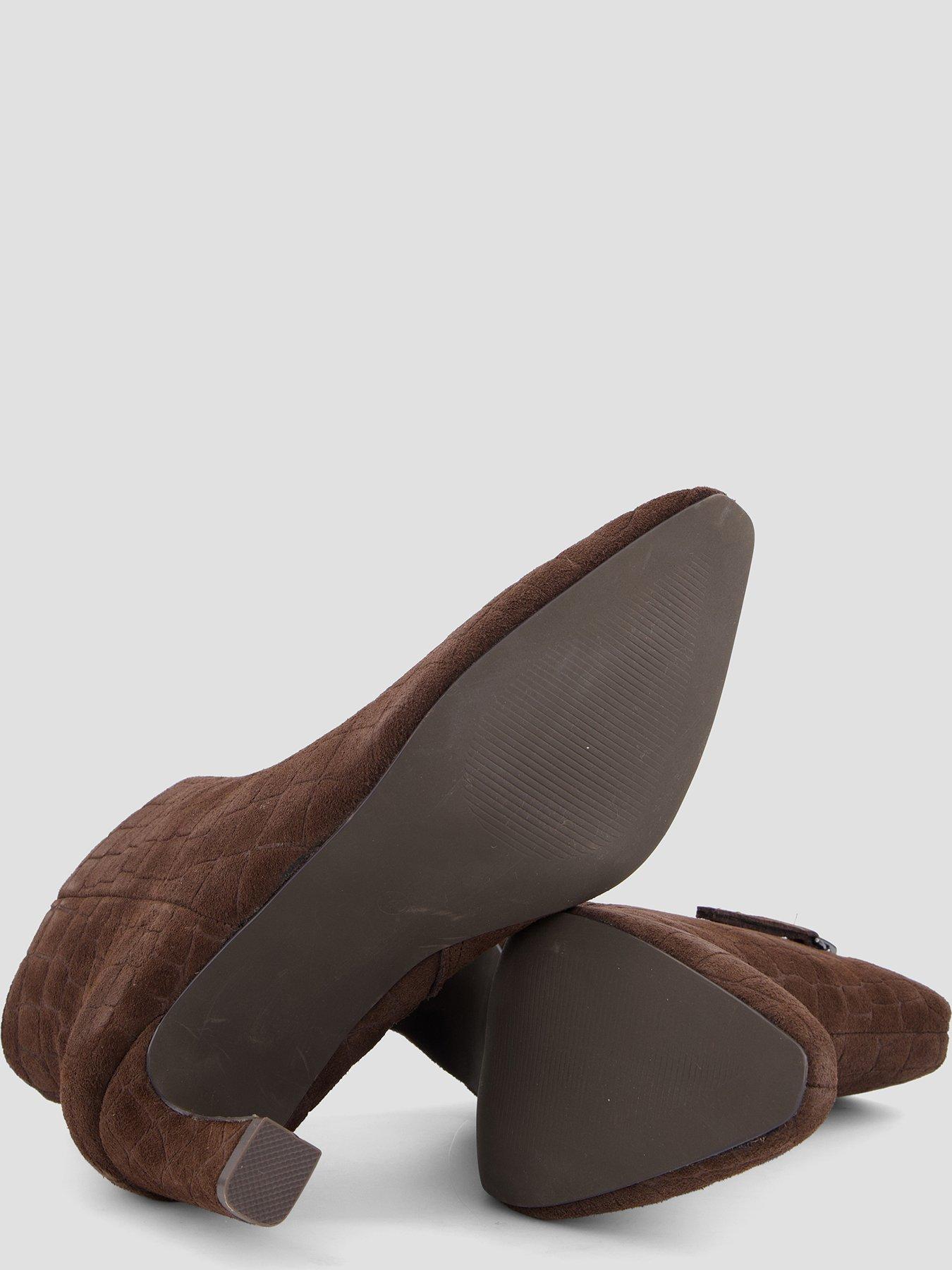 Image 4 of 7 of The Very Collection Real Suede Heeled Ankle Boot