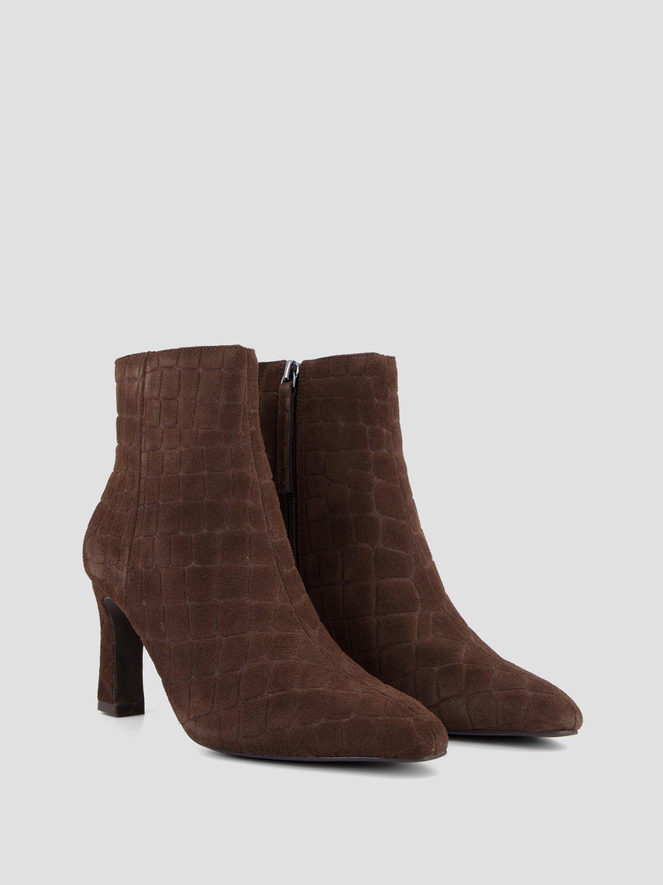 Image 6 of 7 of The Very Collection Real Suede Heeled Ankle Boot