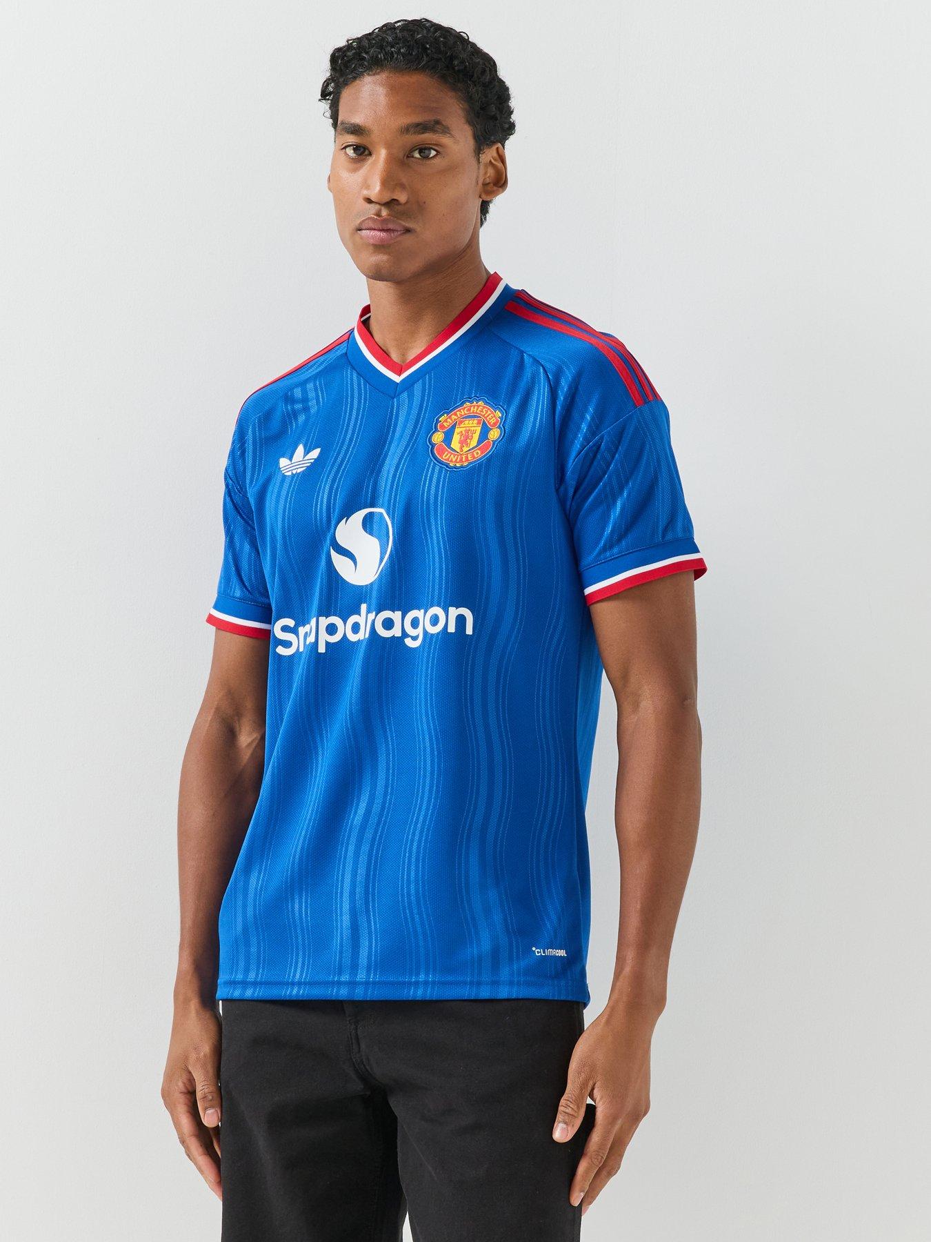 Adidas Mens Manchester United 26/27 Away Replica Football Shirt - Blue