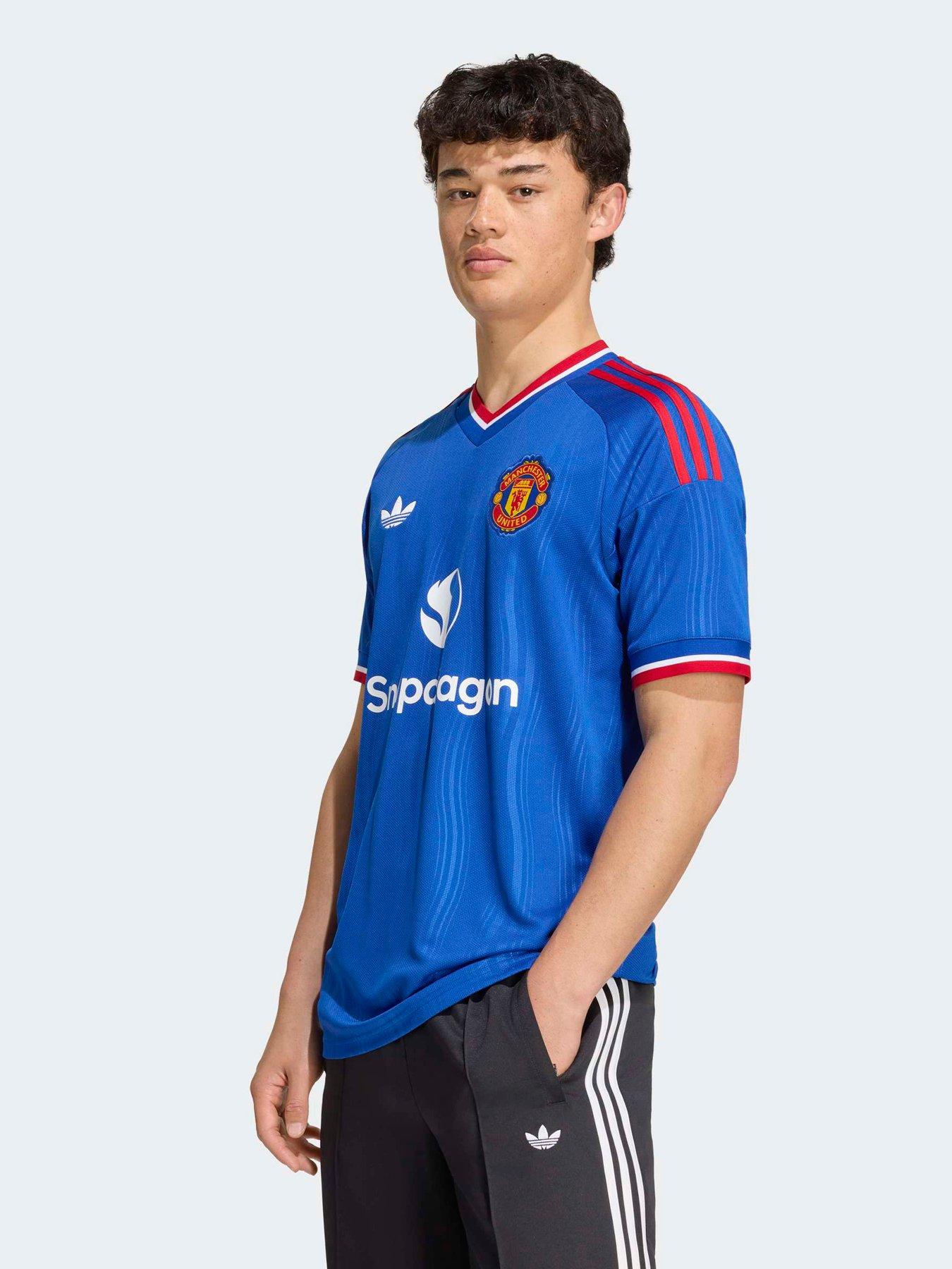 Image 1 of 5 of adidas Mens Manchester United 26/27 Away Replica Football Shirt - Blue