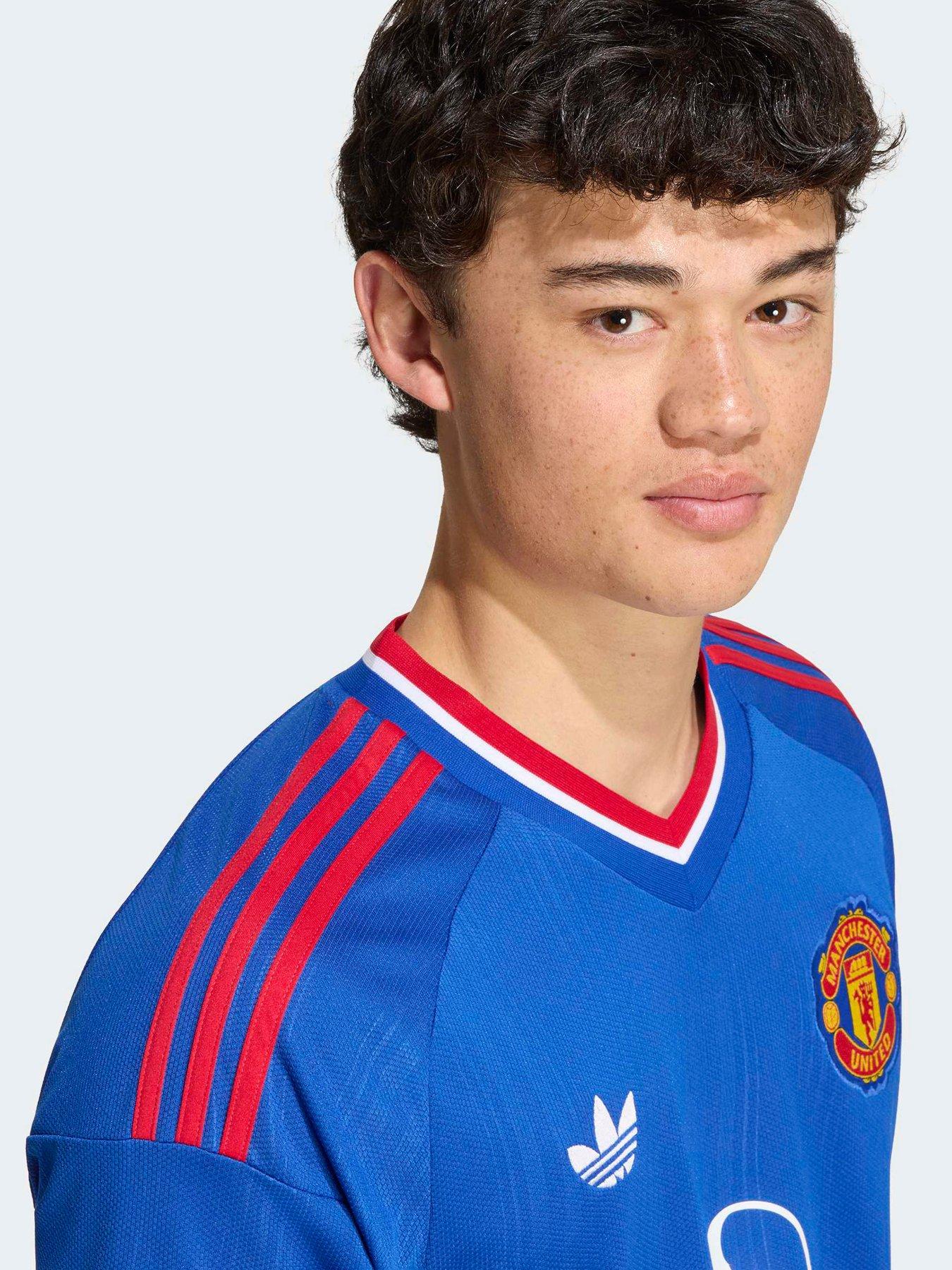 Image 4 of 5 of adidas Mens Manchester United 26/27 Away Replica Football Shirt - Blue