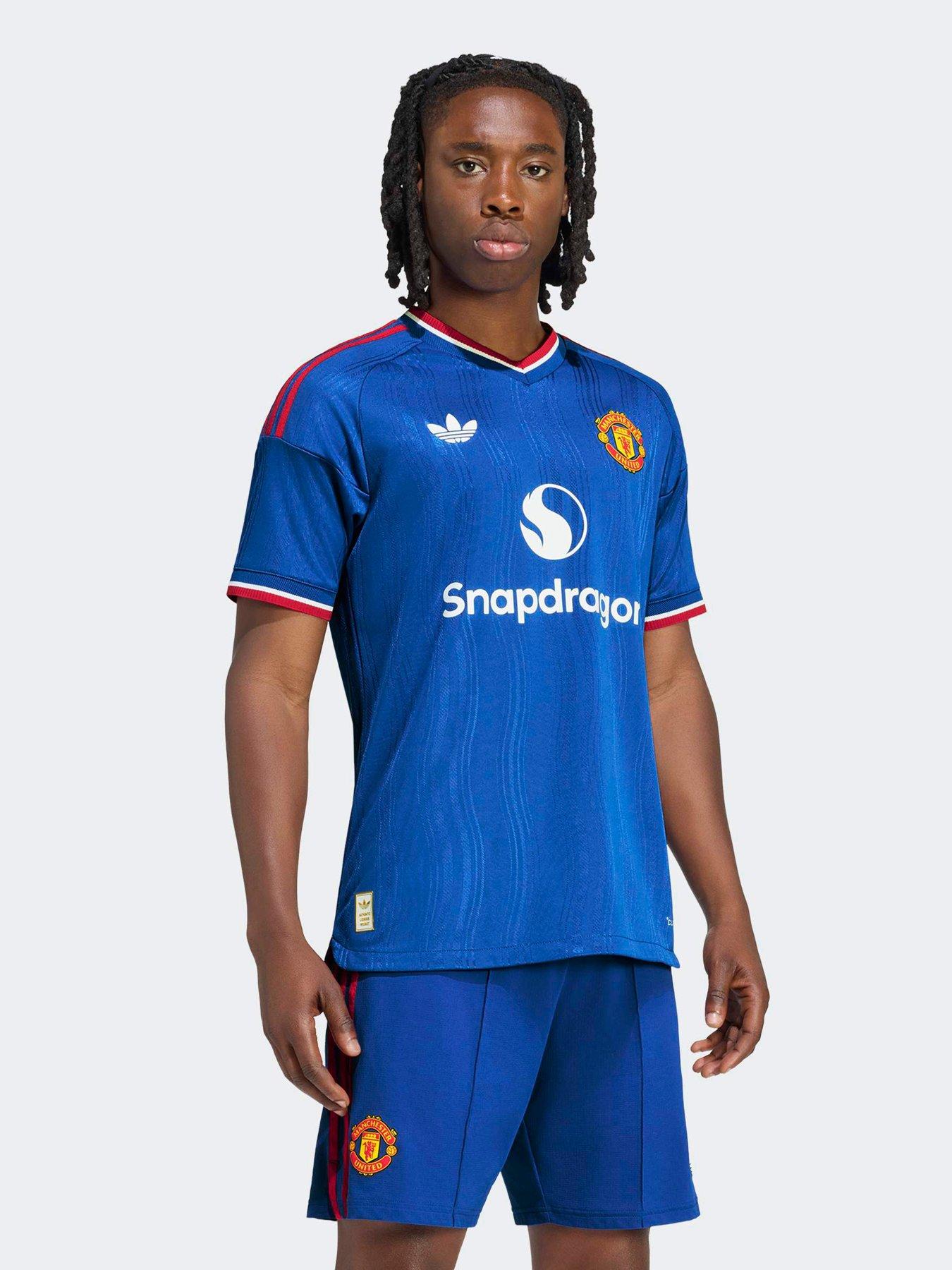 Image 1 of 5 of adidas Mens Manchester United 26/27 Away Authentic Replica Shirt - Blue