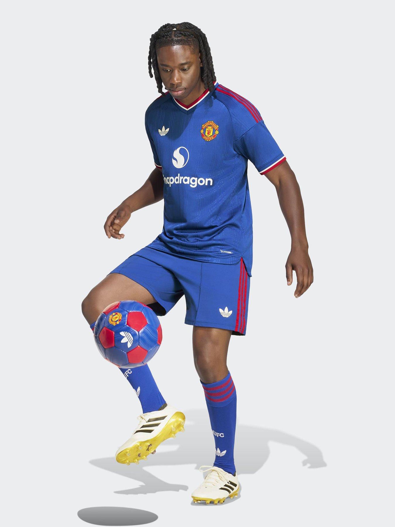 Image 3 of 5 of adidas Mens Manchester United 26/27 Away Authentic Replica Shirt - Blue
