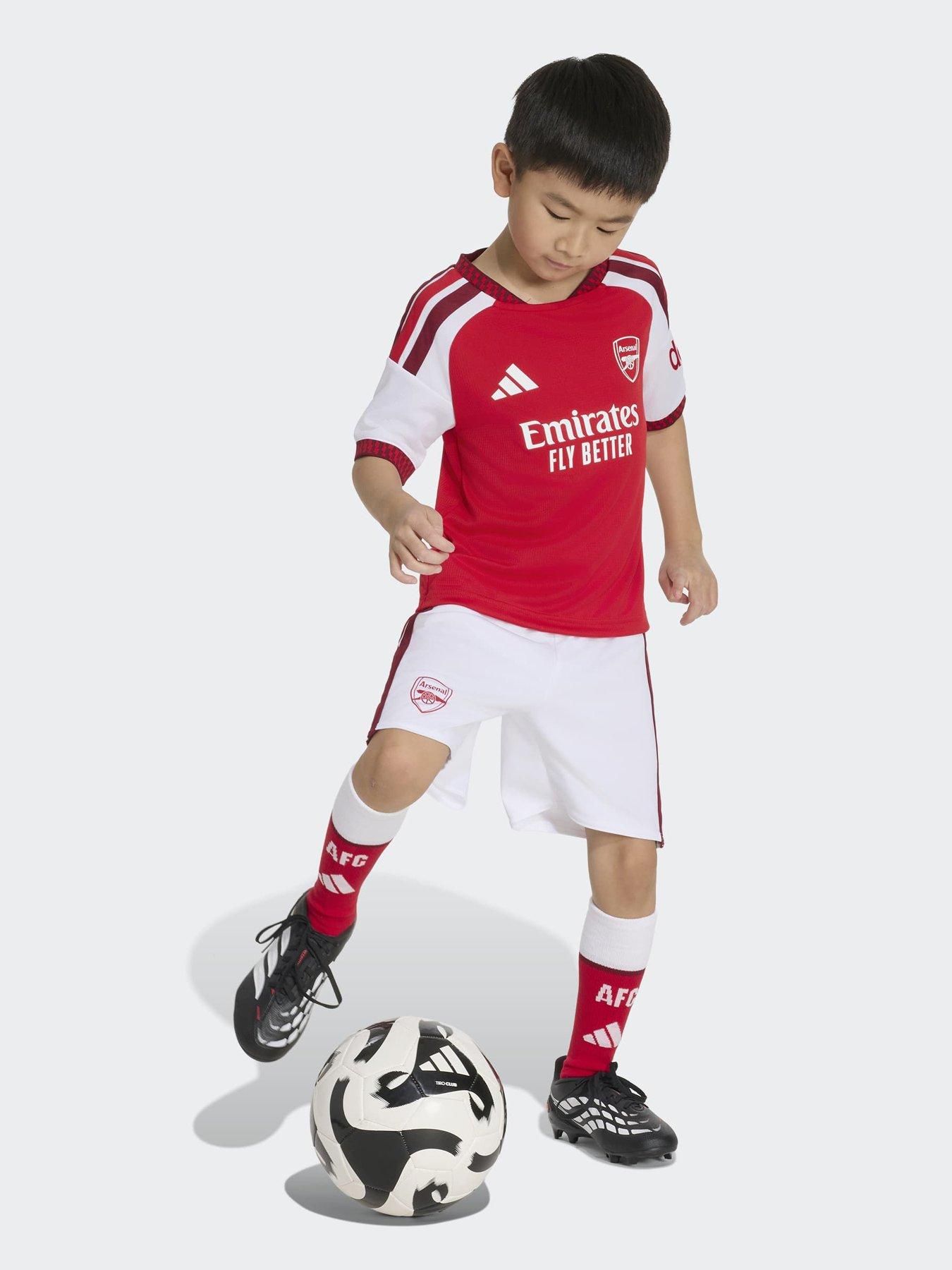 Image 4 of 6 of adidas PRE ORDER&nbsp;Junior Arsenal Fc 26/27 Home Mini Kit - Red