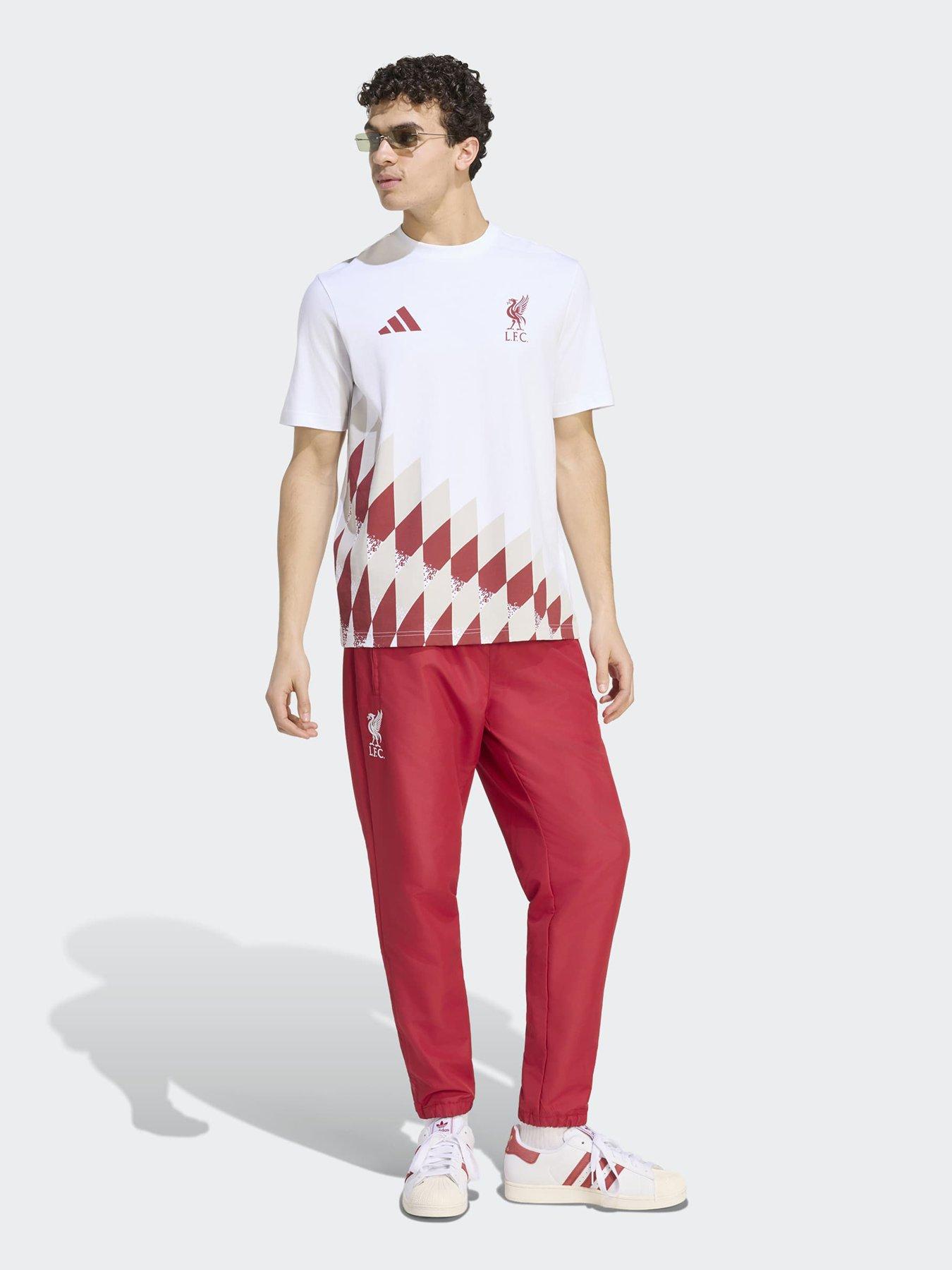 Image 3 of 5 of adidas Mens Liverpool FC St Graphic T-Shirt - White/Active-Maroon