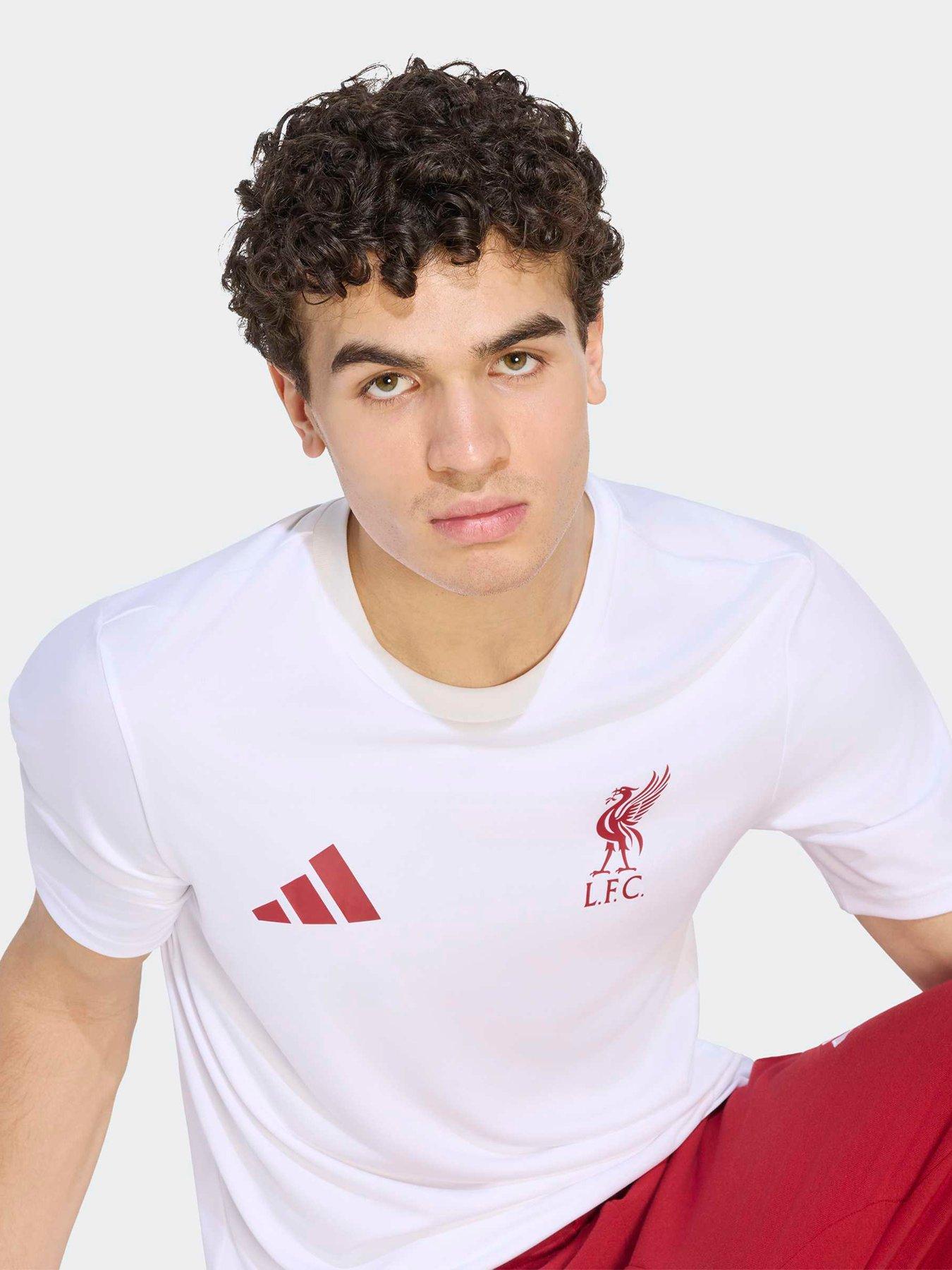 Image 4 of 5 of adidas Mens Liverpool FC Pes T-Shirt - White