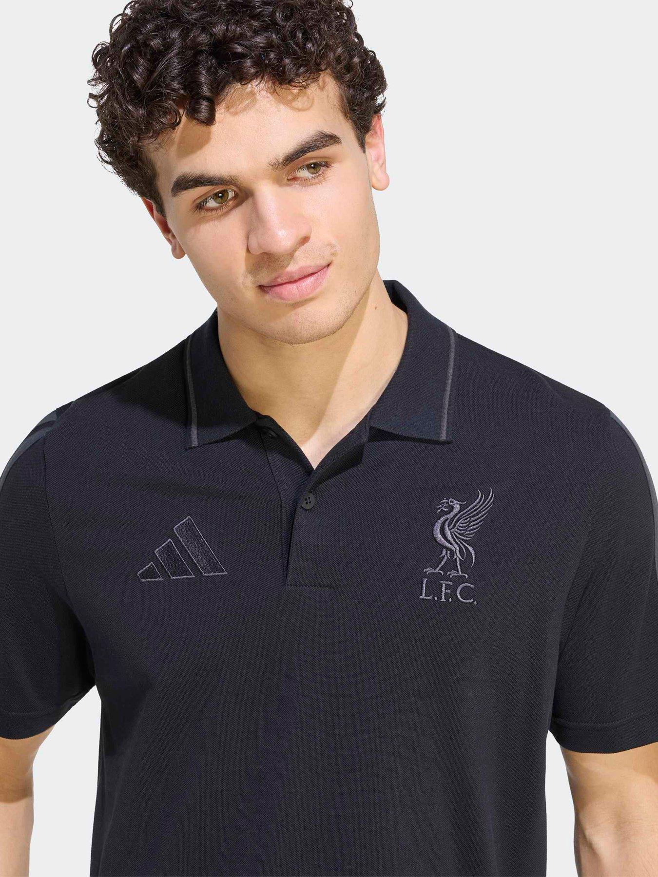 Image 4 of 5 of adidas Mens Liverpool FC DNA Polo Shirt - Black