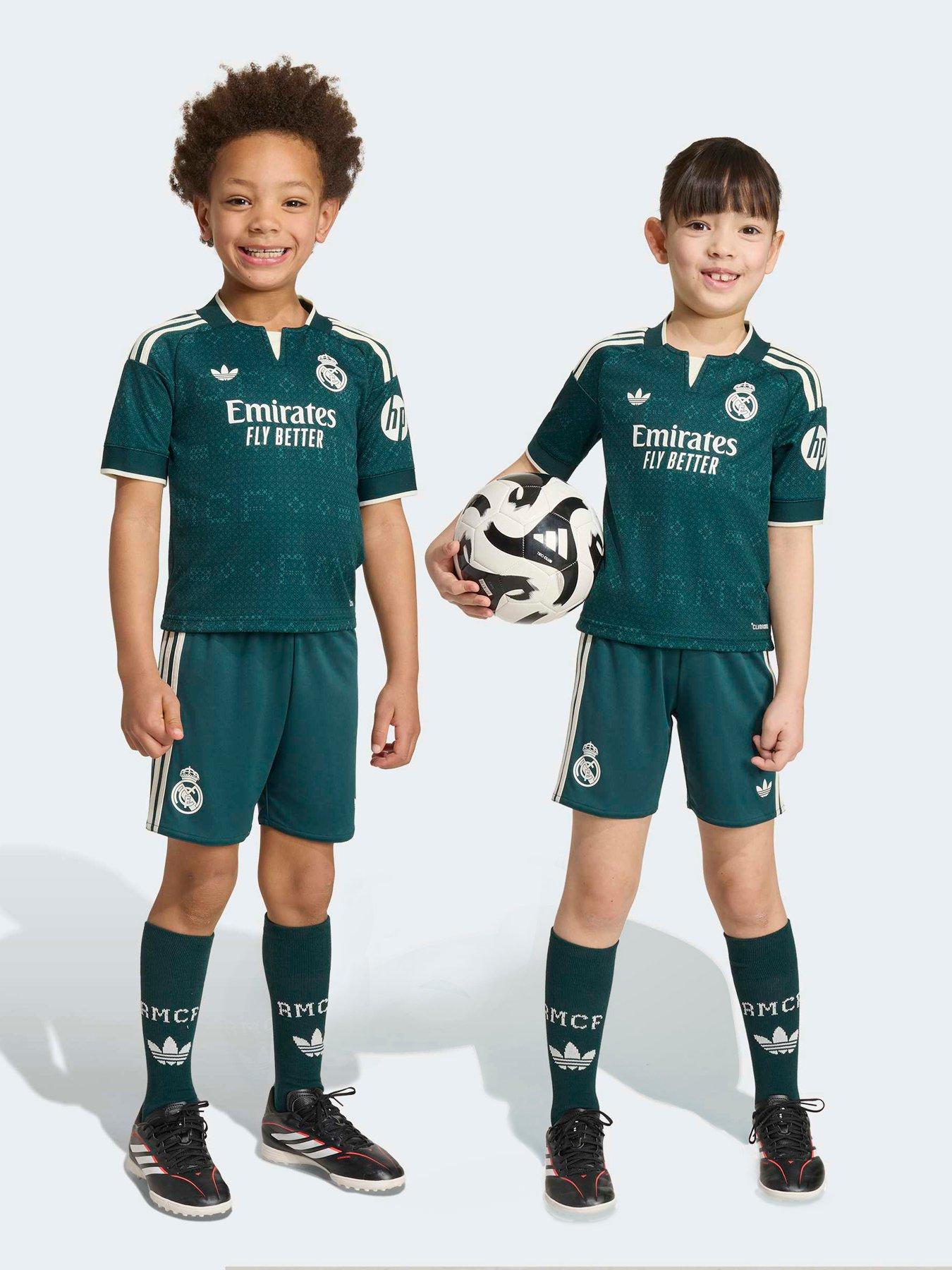 Adidas Junior Real Madrid 26/27 Away Mini Kit - Green