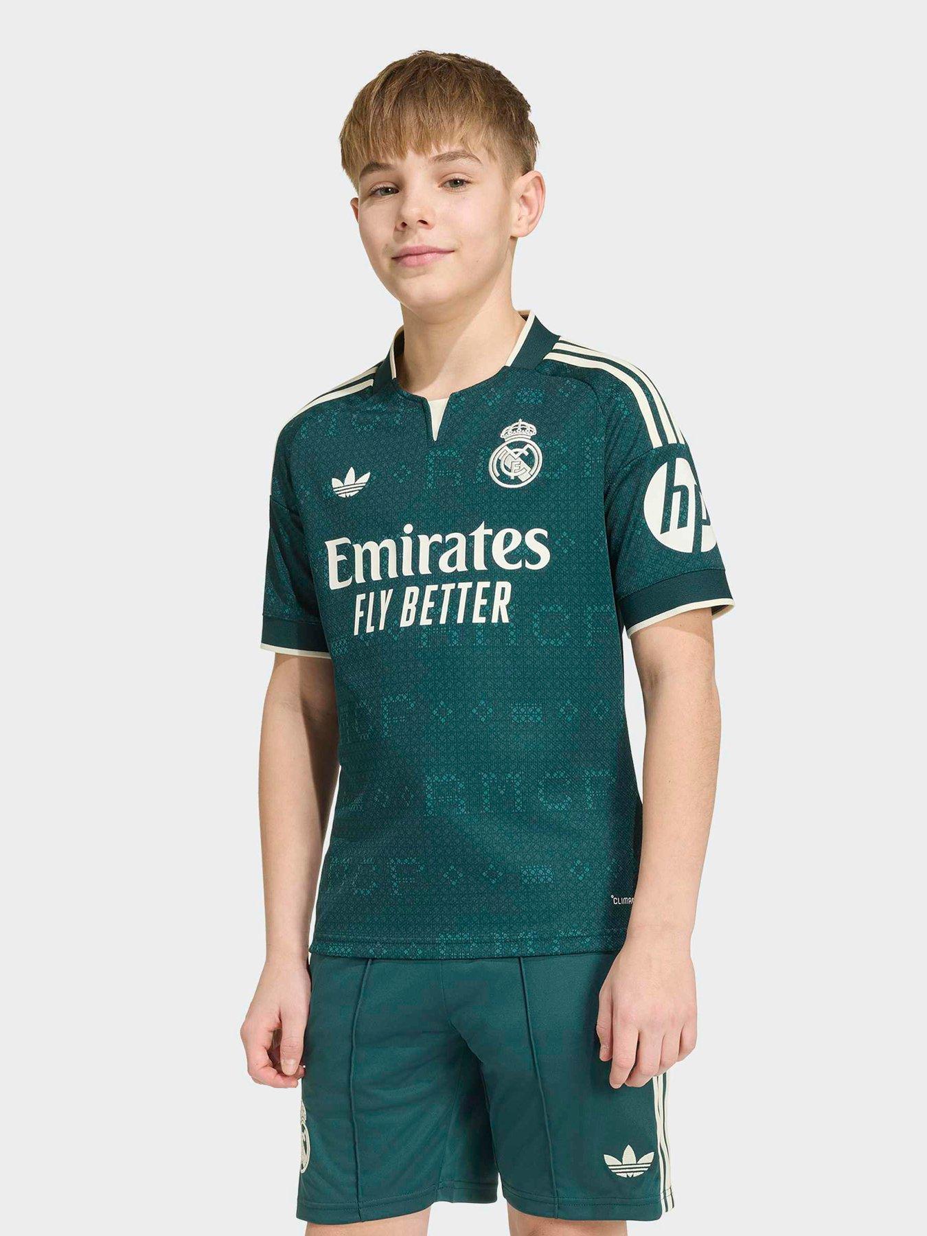 adidas Junior Real Madrid 26/27 Away Stadium Replica Shirt - Green
