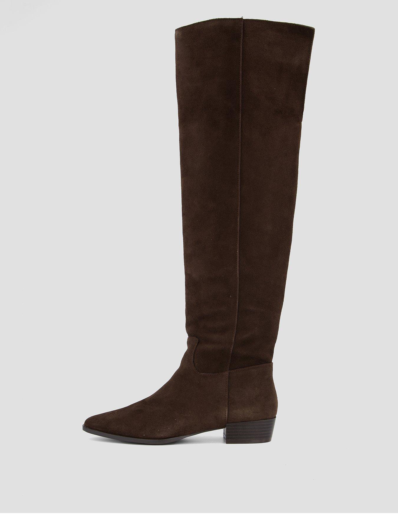 The Very Collection Chisel Toe Real Suede Over The Knee Boot