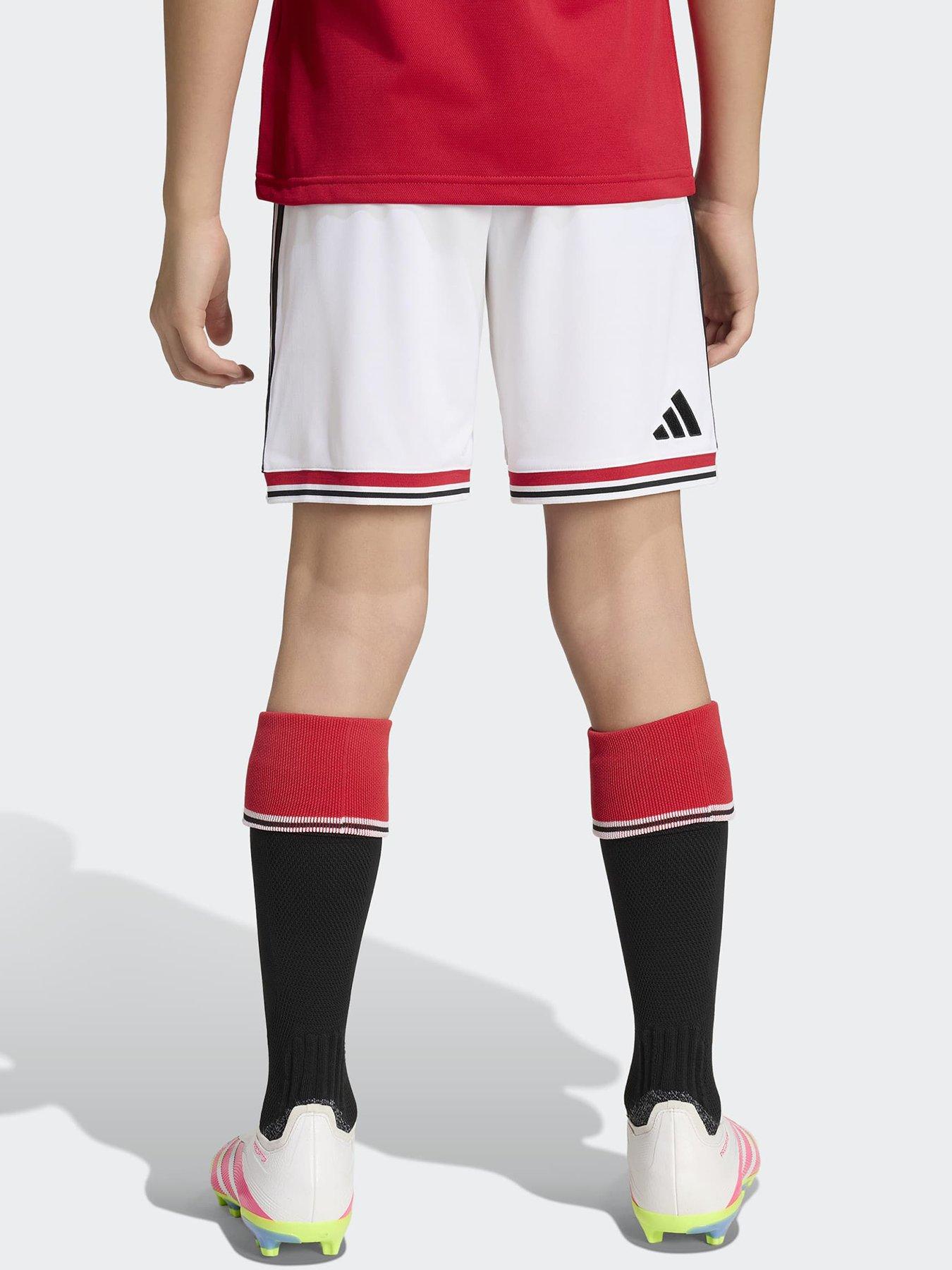 Image 3 of 6 of adidas Junior Manchester United 26/27 Home Shorts - White