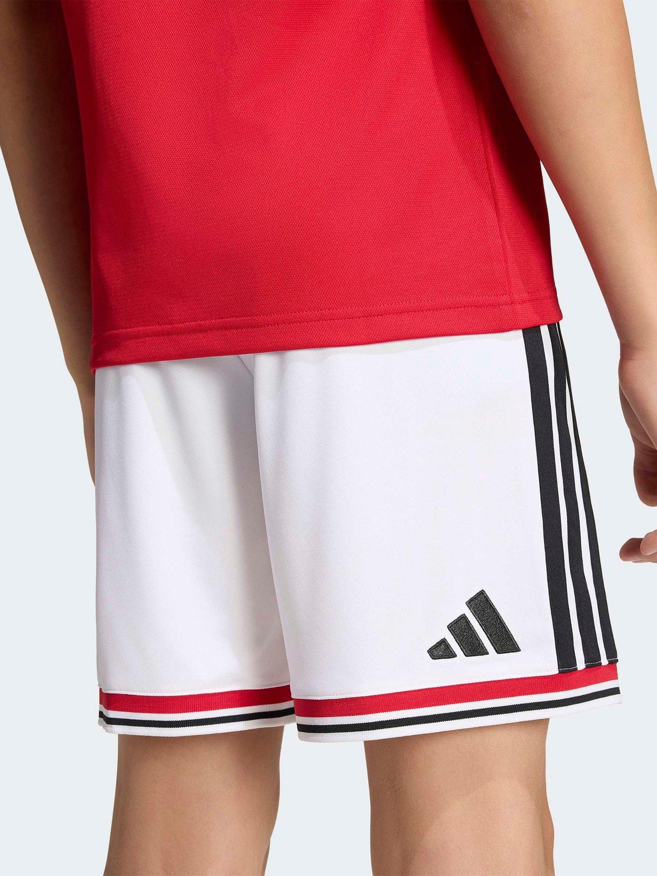 Image 5 of 6 of adidas Junior Manchester United 26/27 Home Shorts - White