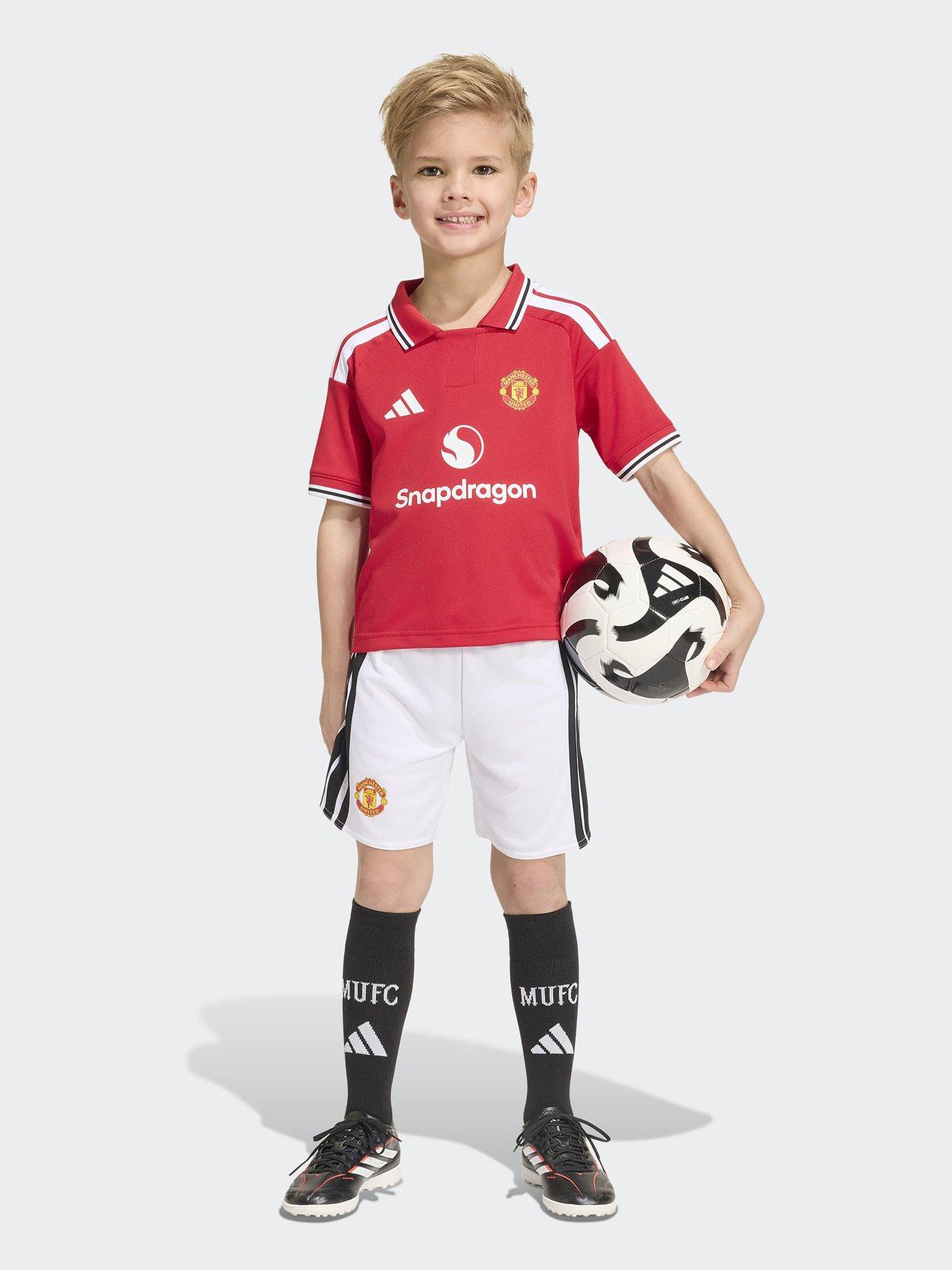 Image 1 of 3 of adidas Junior Manchester United 26/27 Home Mini Kit - Red