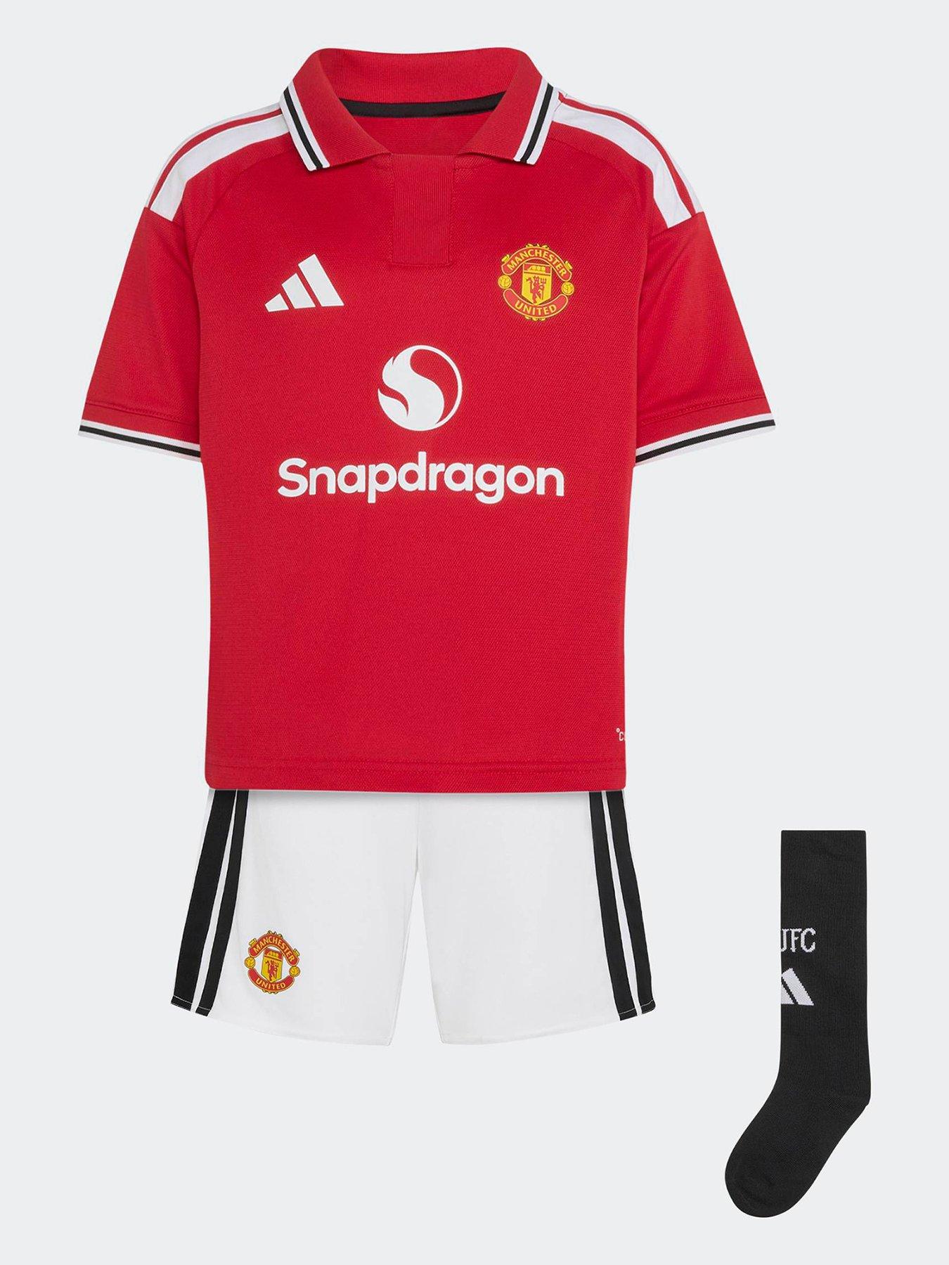 Image 2 of 3 of adidas Junior Manchester United 26/27 Home Mini Kit - Red