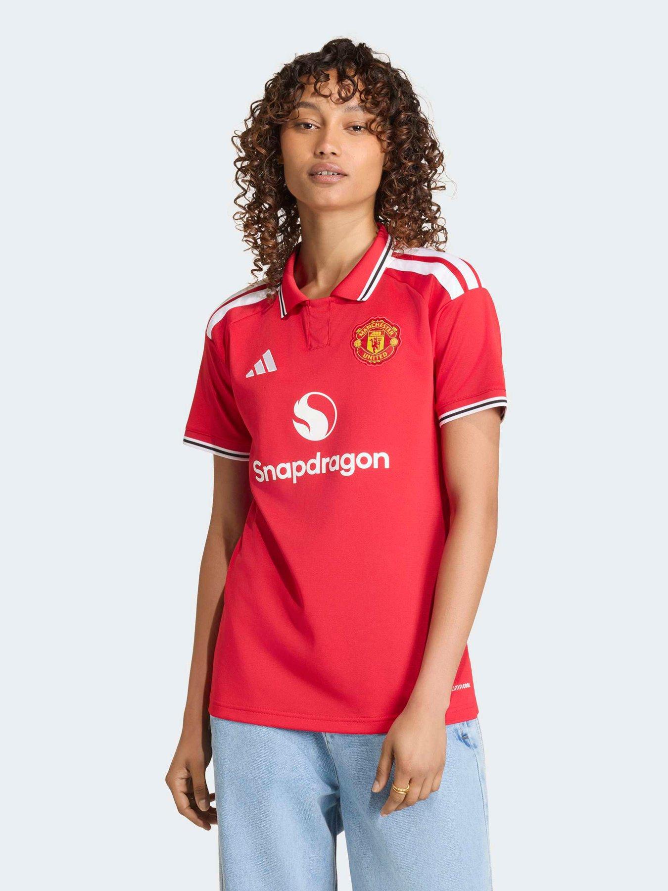Image 1 of 5 of adidas Womens Manchester United 26/27 Home Stadium Replica Shirt - Red