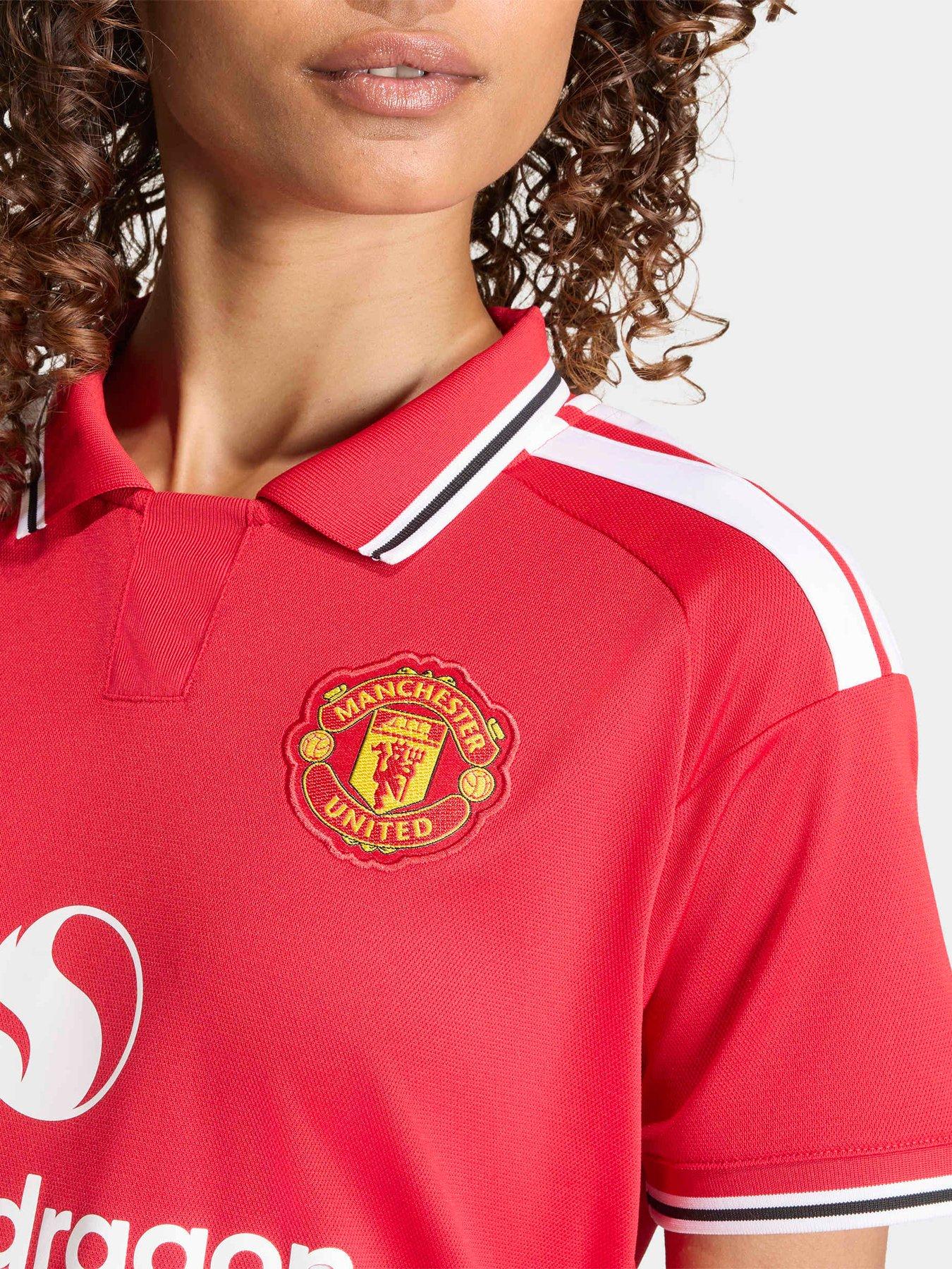Image 4 of 5 of adidas Womens Manchester United 26/27 Home Stadium Replica Shirt - Red