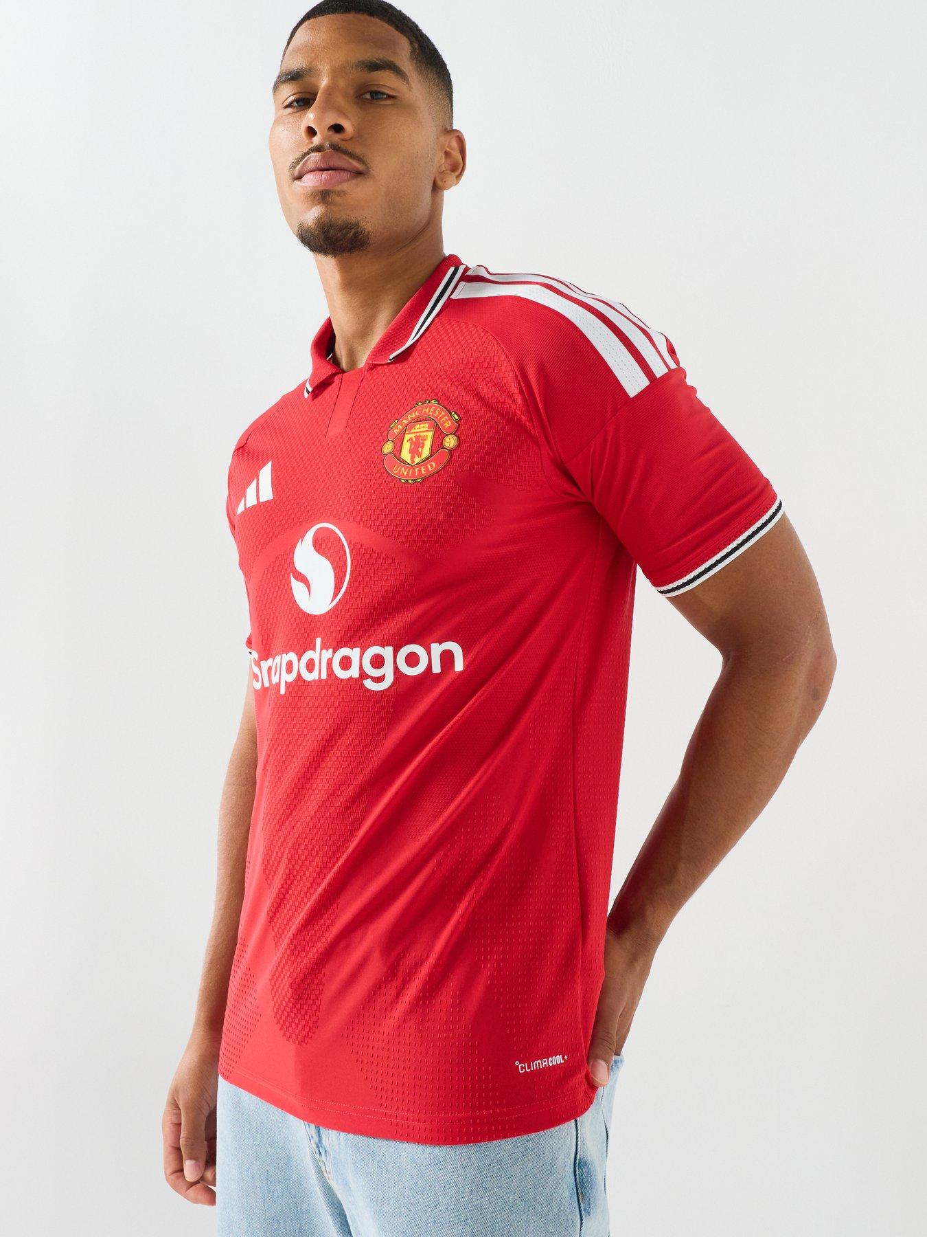 Image 1 of 5 of adidas Mens Manchester United 26/27 Home Authentic Replica Shirt - Red