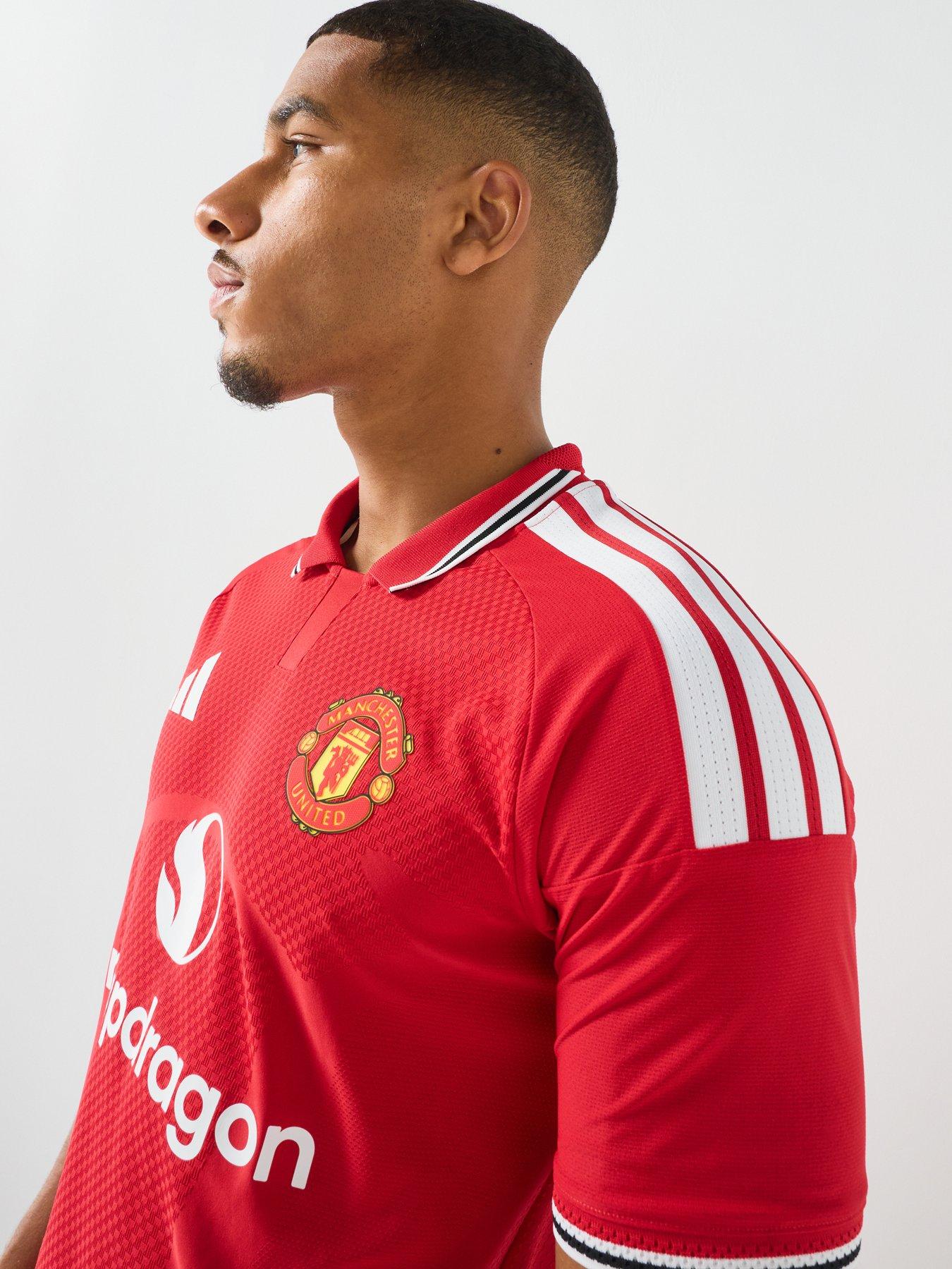 Image 4 of 5 of adidas Mens Manchester United 26/27 Home Authentic Replica Shirt - Red