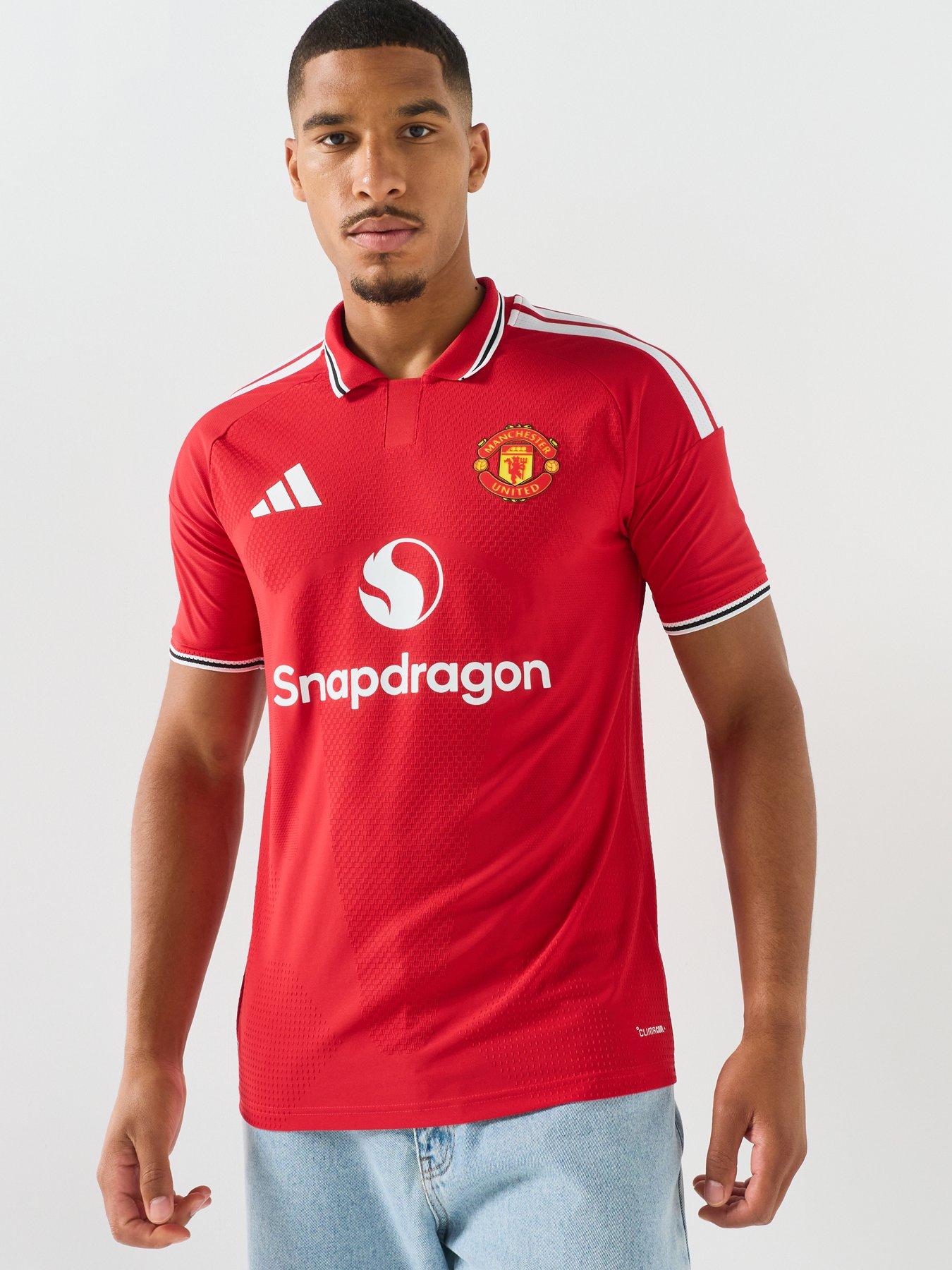 Image 5 of 5 of adidas Mens Manchester United 26/27 Home Authentic Replica Shirt - Red