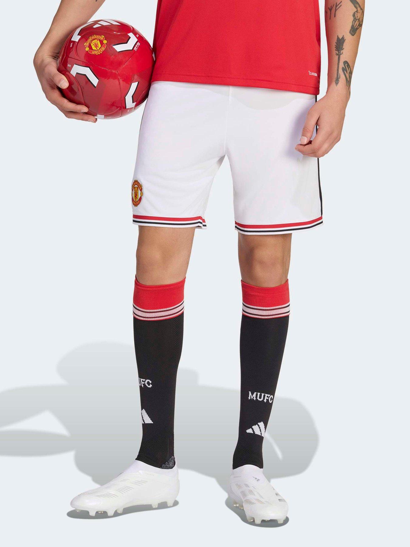 Image 1 of 5 of adidas Mens Manchester United 26/27 Home Shorts - White