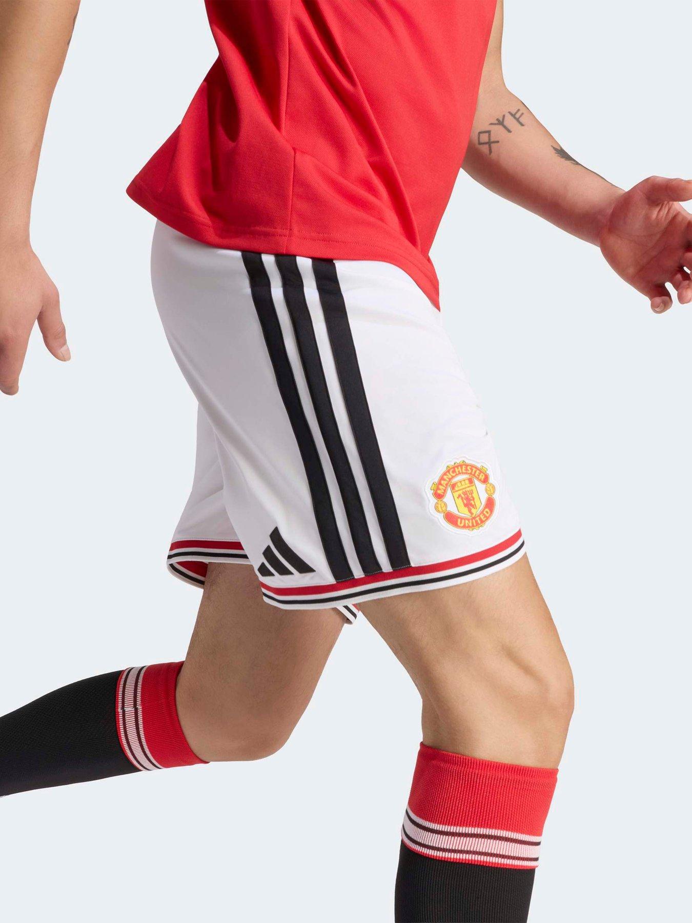 Image 5 of 5 of adidas Mens Manchester United 26/27 Home Shorts - White