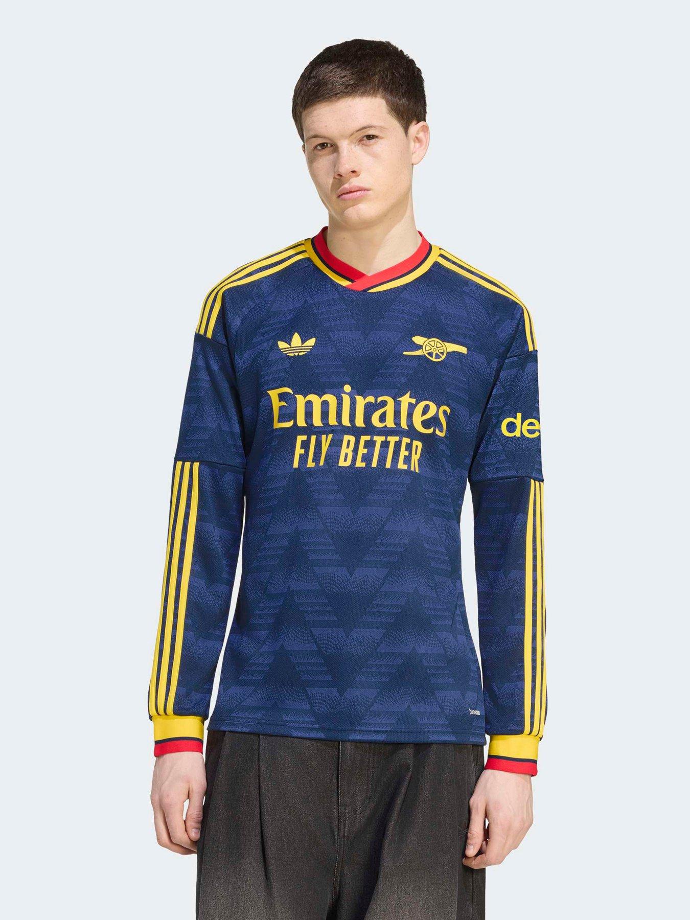 Adidas Mens Arsenal Fc 26/27 Away Long Sleeve Stadium Replica Shirt - Navy