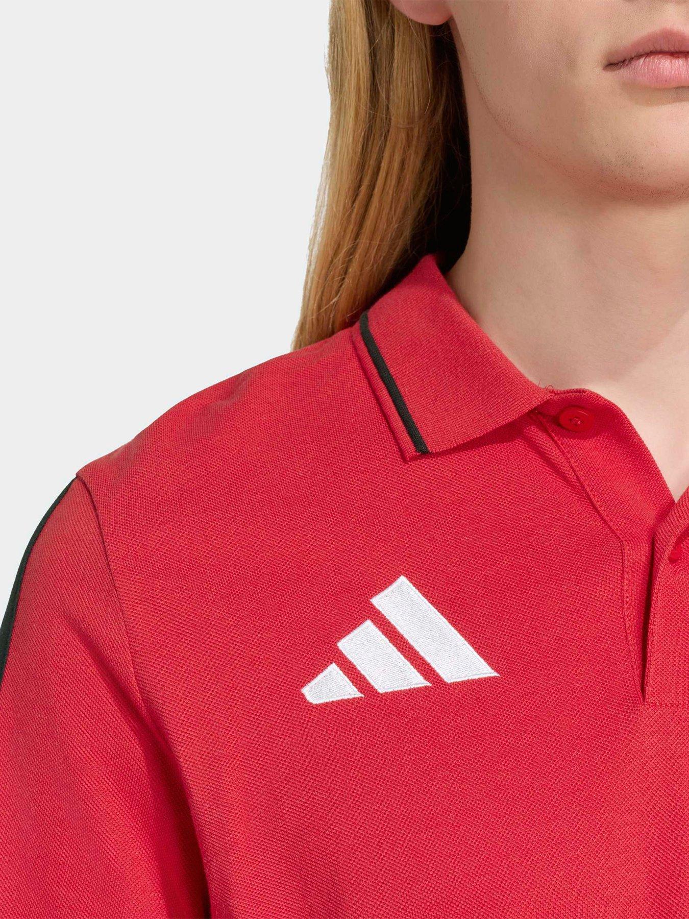 Image 5 of 5 of adidas Mens Manchester United DNA Polo Shirt - Red