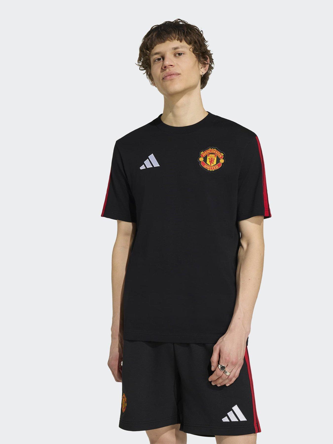 adidas Mens Manchester United DNA T-Shirt - Black