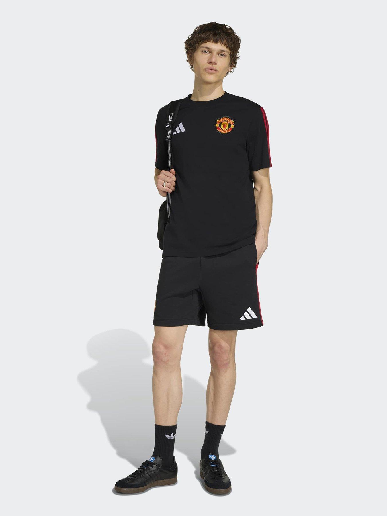 Image 3 of 5 of adidas Mens Manchester United DNA T-Shirt - Black