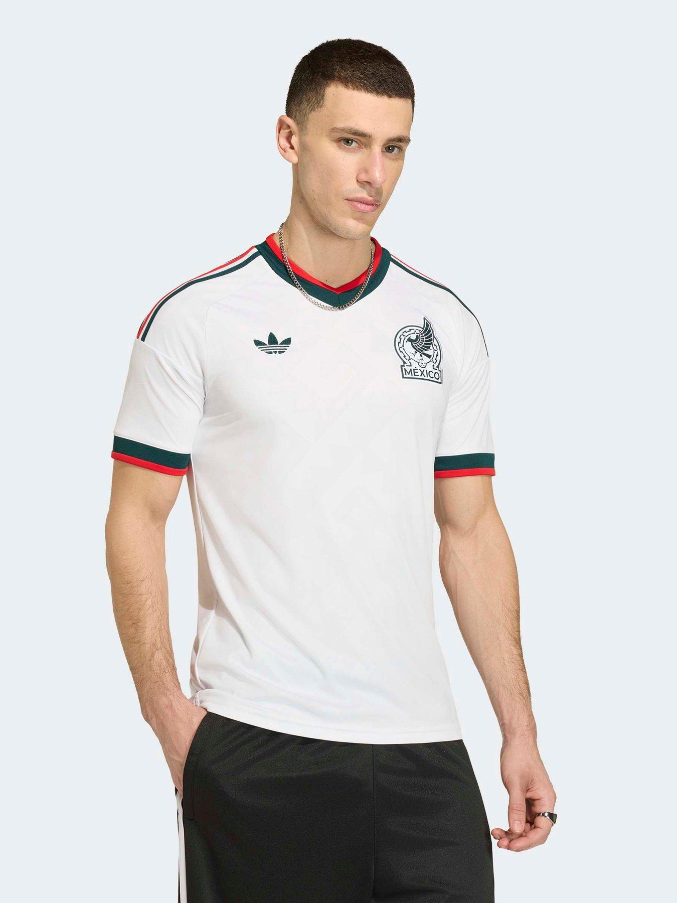 Image 1 of 2 of adidas Mens Mexico 26 Away Replica Football Shirt - White
