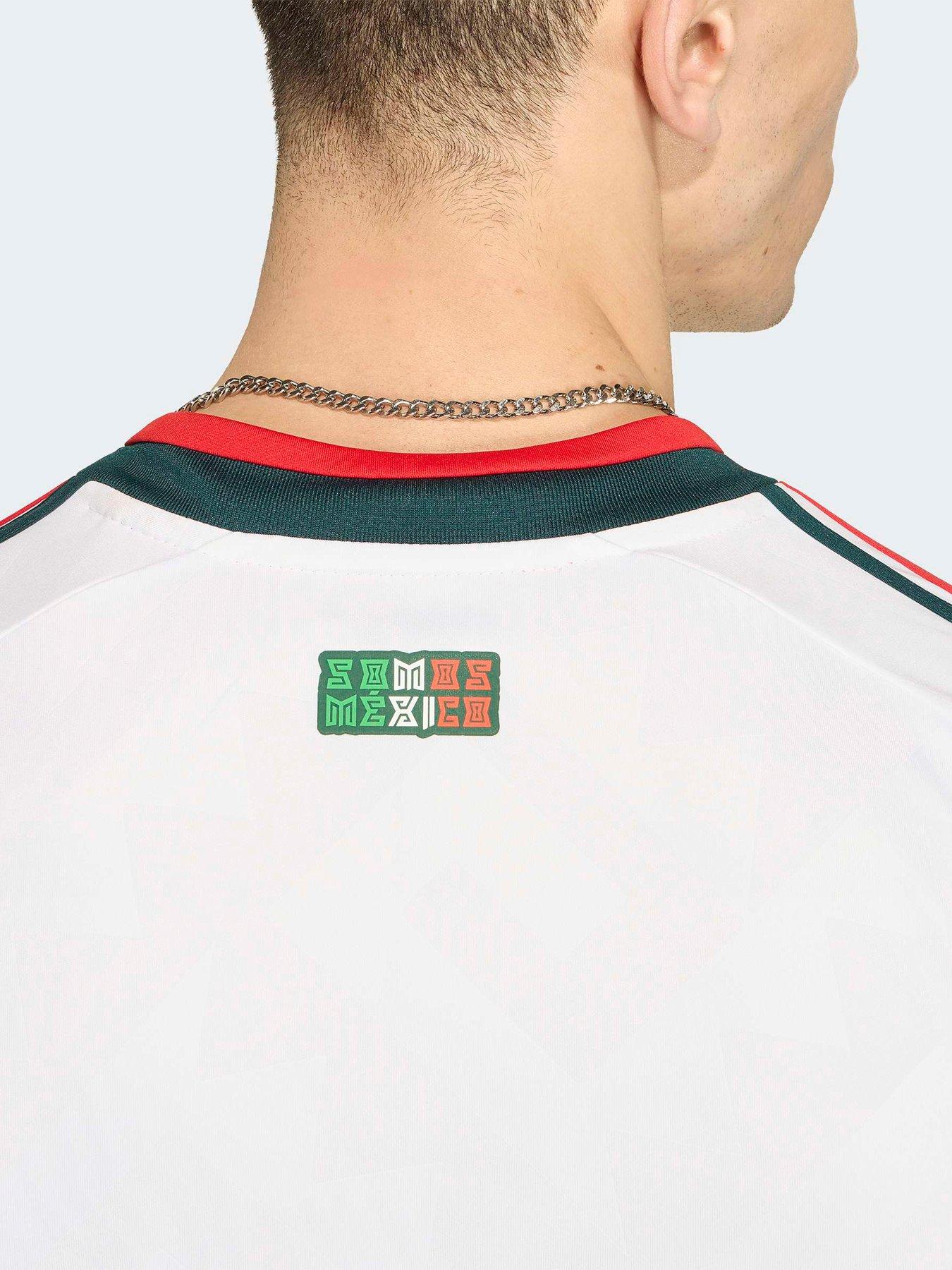 Image 2 of 2 of adidas Mens Mexico 26 Away Replica Football Shirt - White